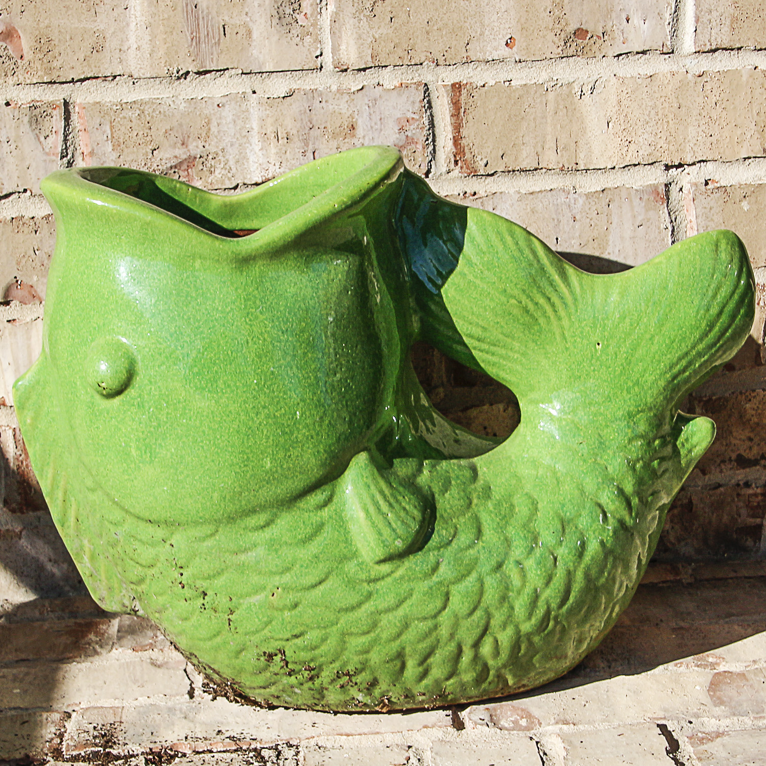 Large Ceramic Fish Planter