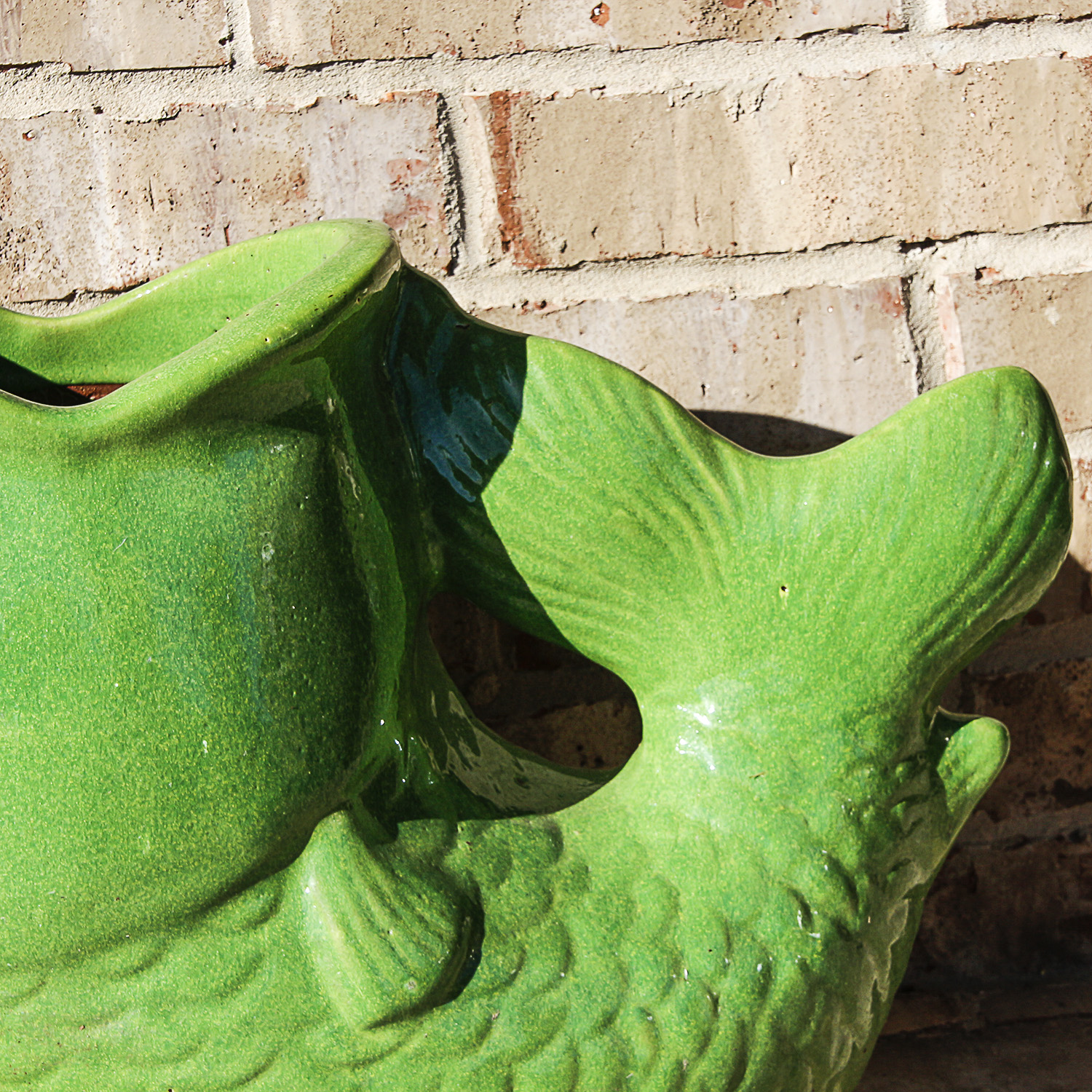 Large Ceramic Fish Planter