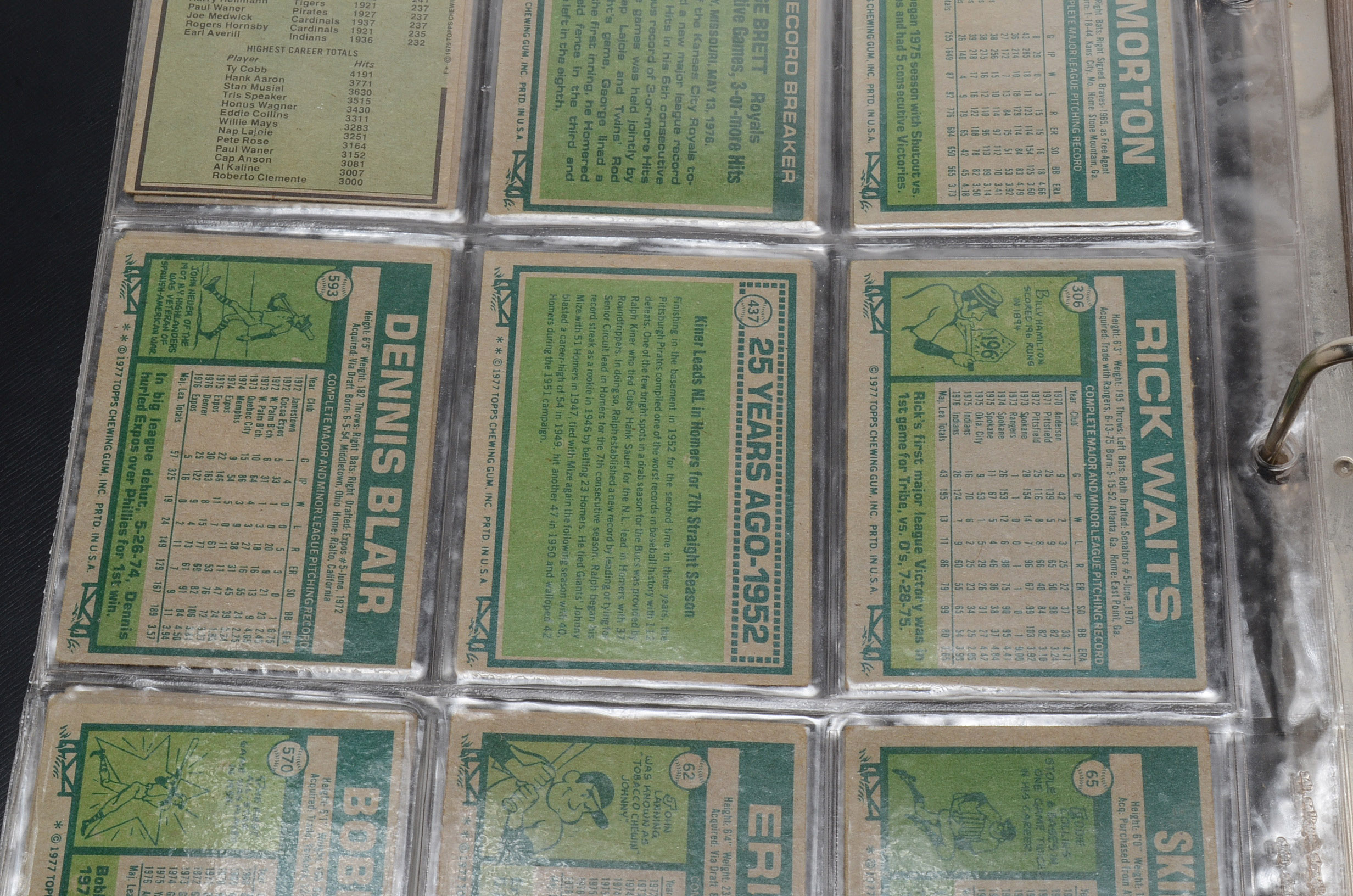 1977 Topps Baseball Cards With Stars and HOF Players