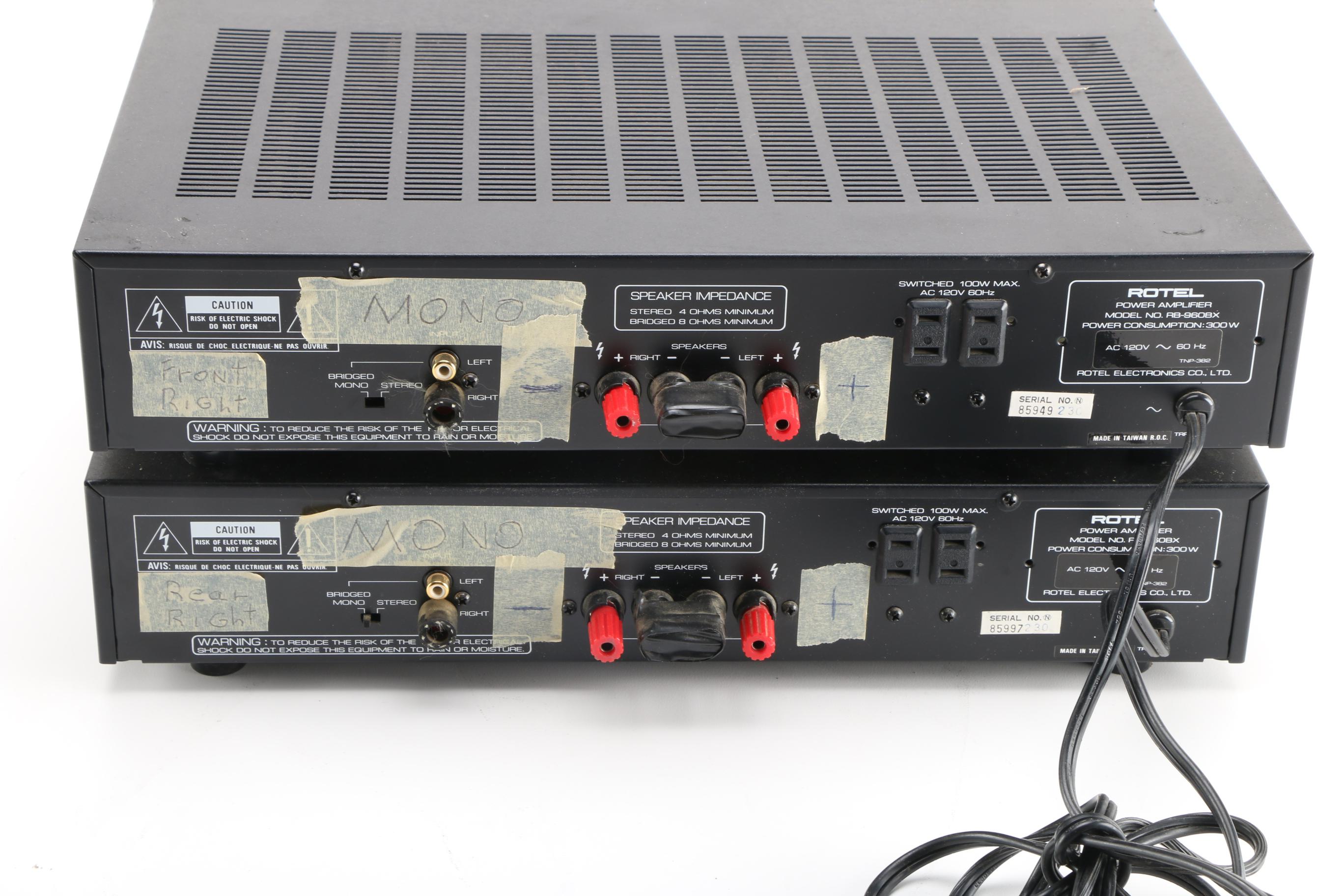 Rotel RB-960BX Power Amplifiers
