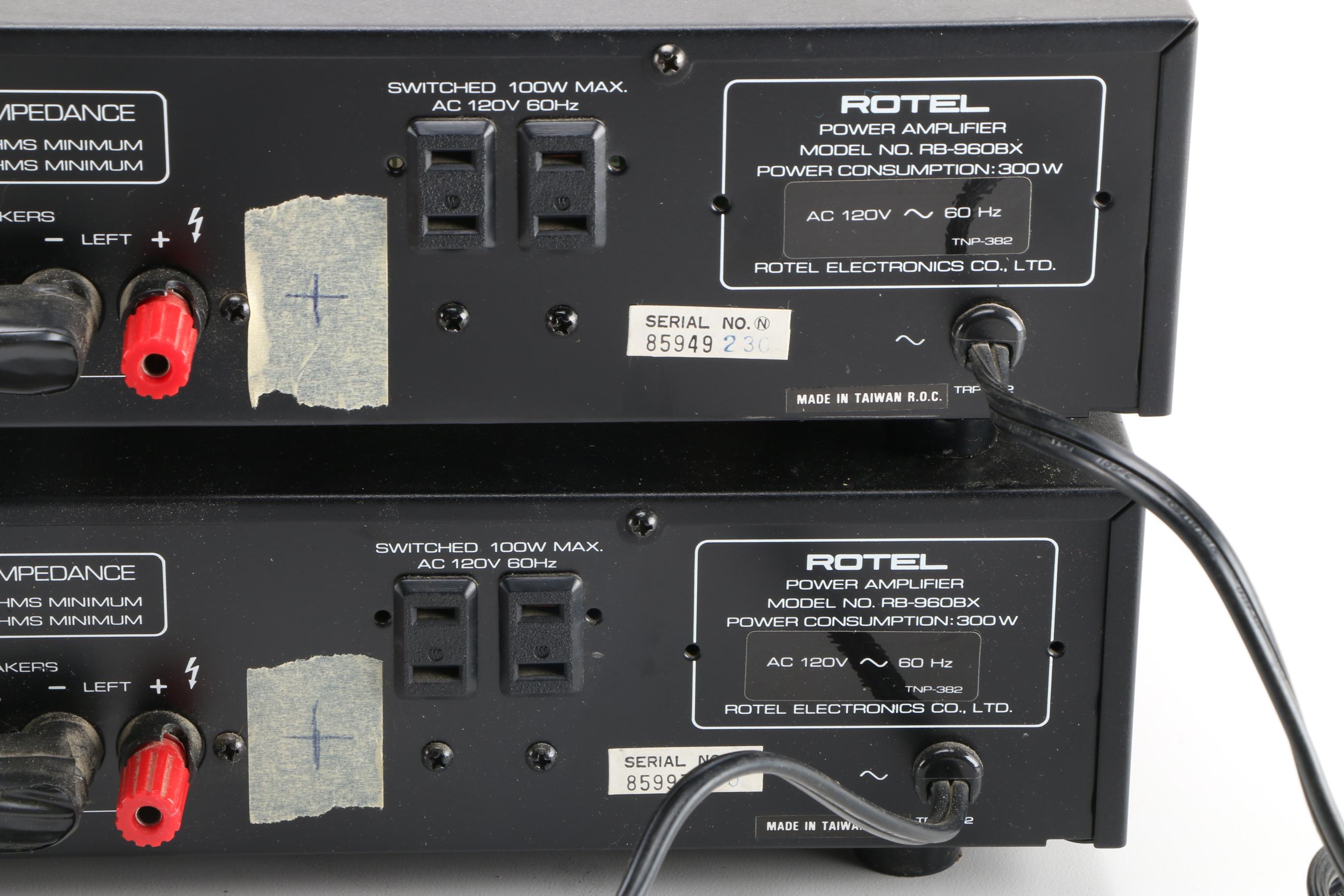 Rotel RB-960BX Power Amplifiers