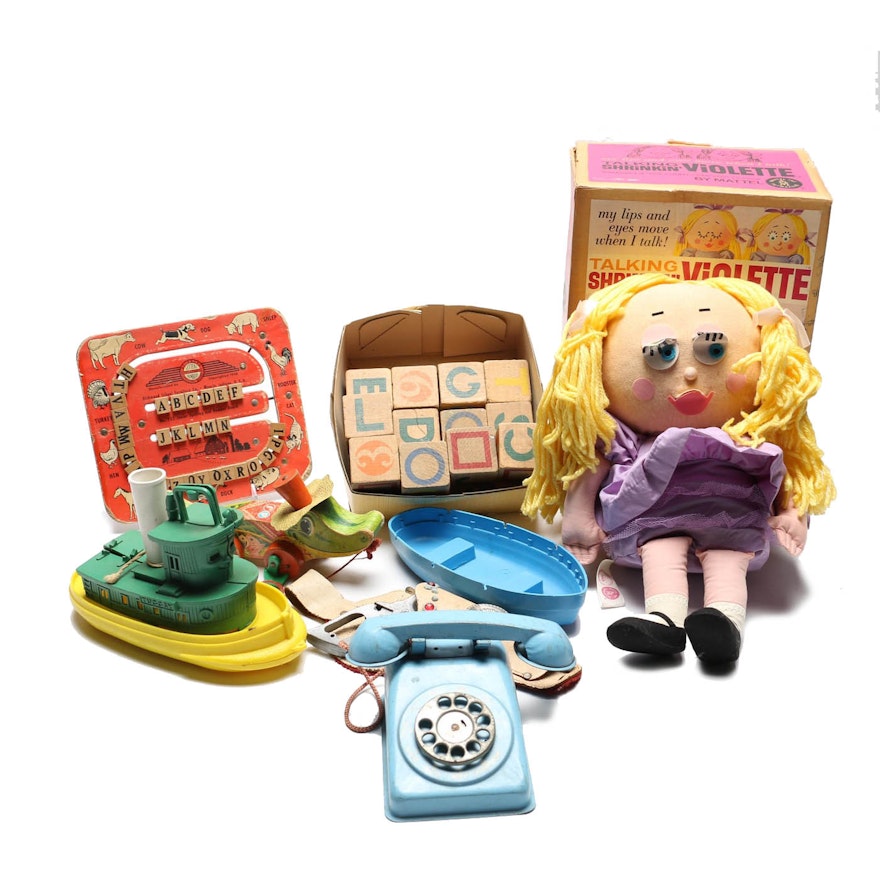 Vintage Toys Including Mattel Talking