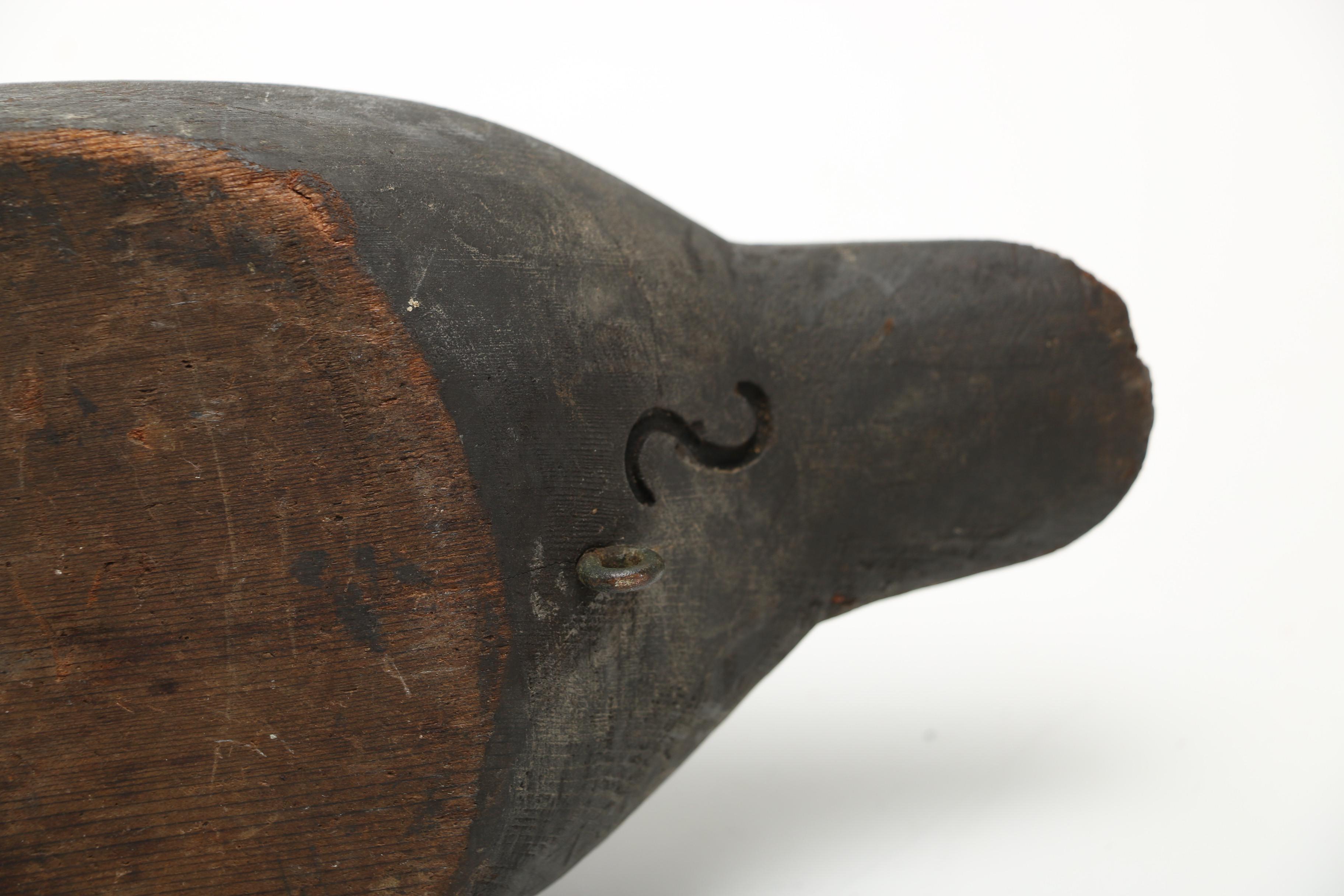 Antique Red Breasted Merganser Drake and Hen Duck Decoys