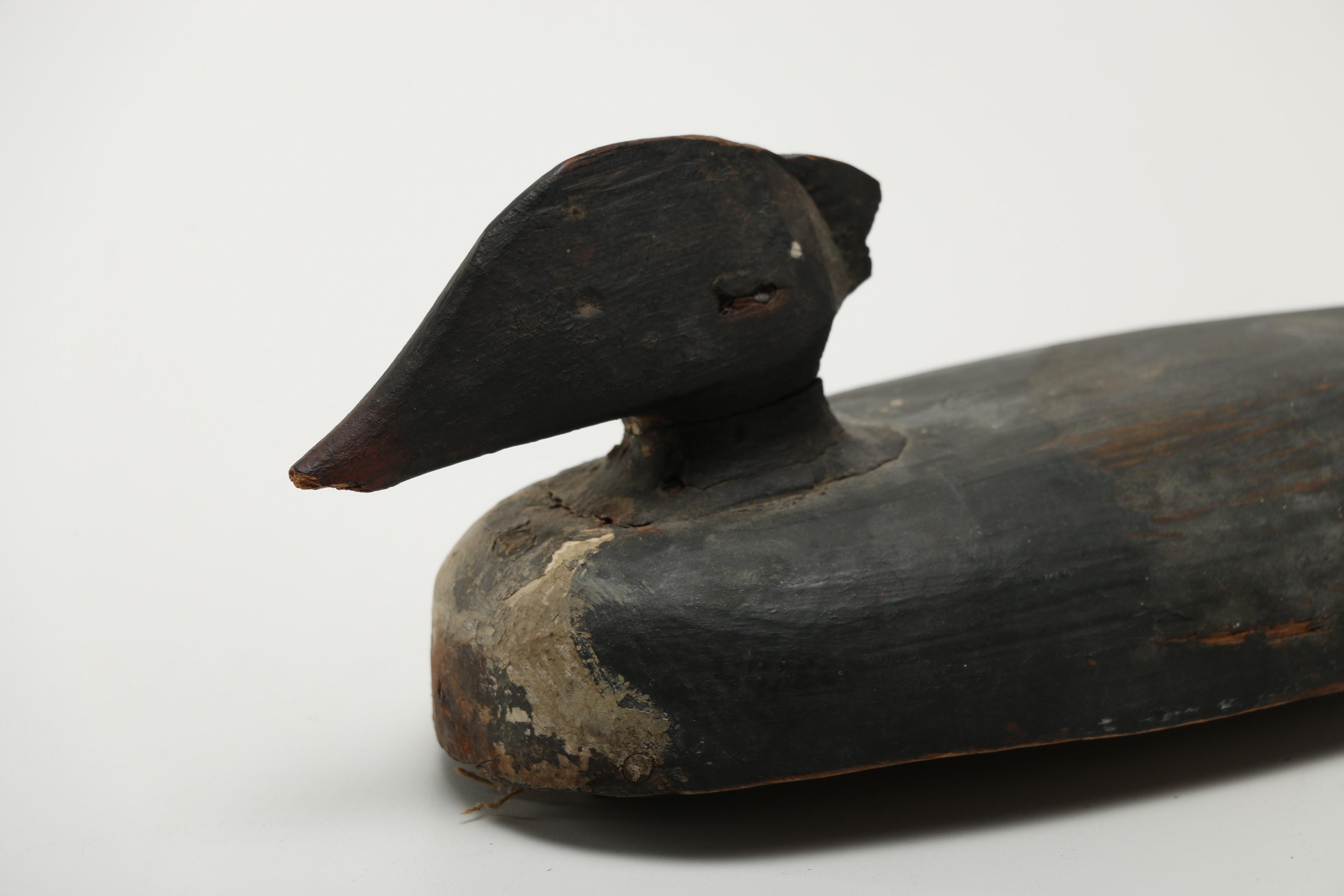 Antique Red Breasted Merganser Drake and Hen Duck Decoys