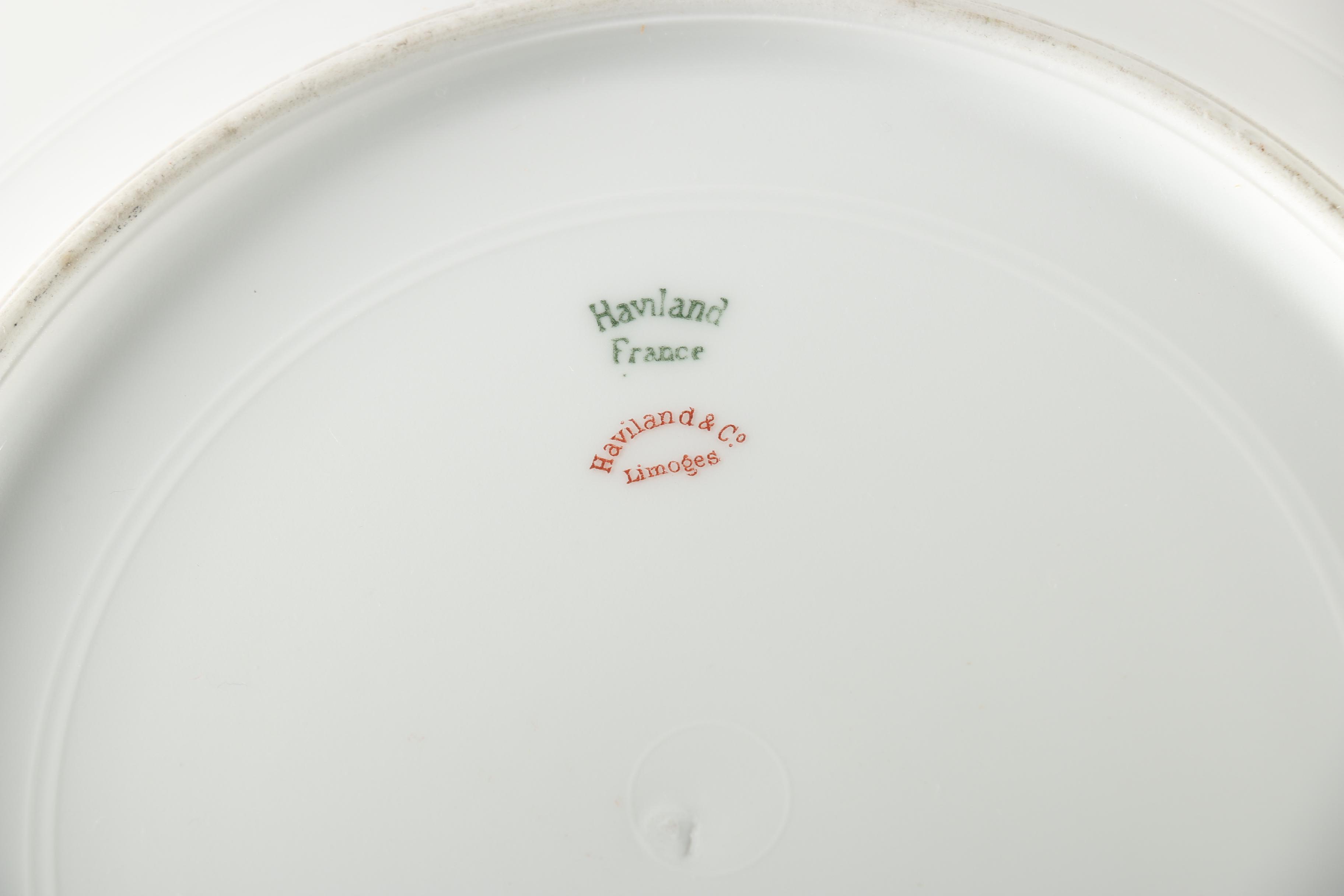 Chinaware Plates Featuring Haviland & Co.