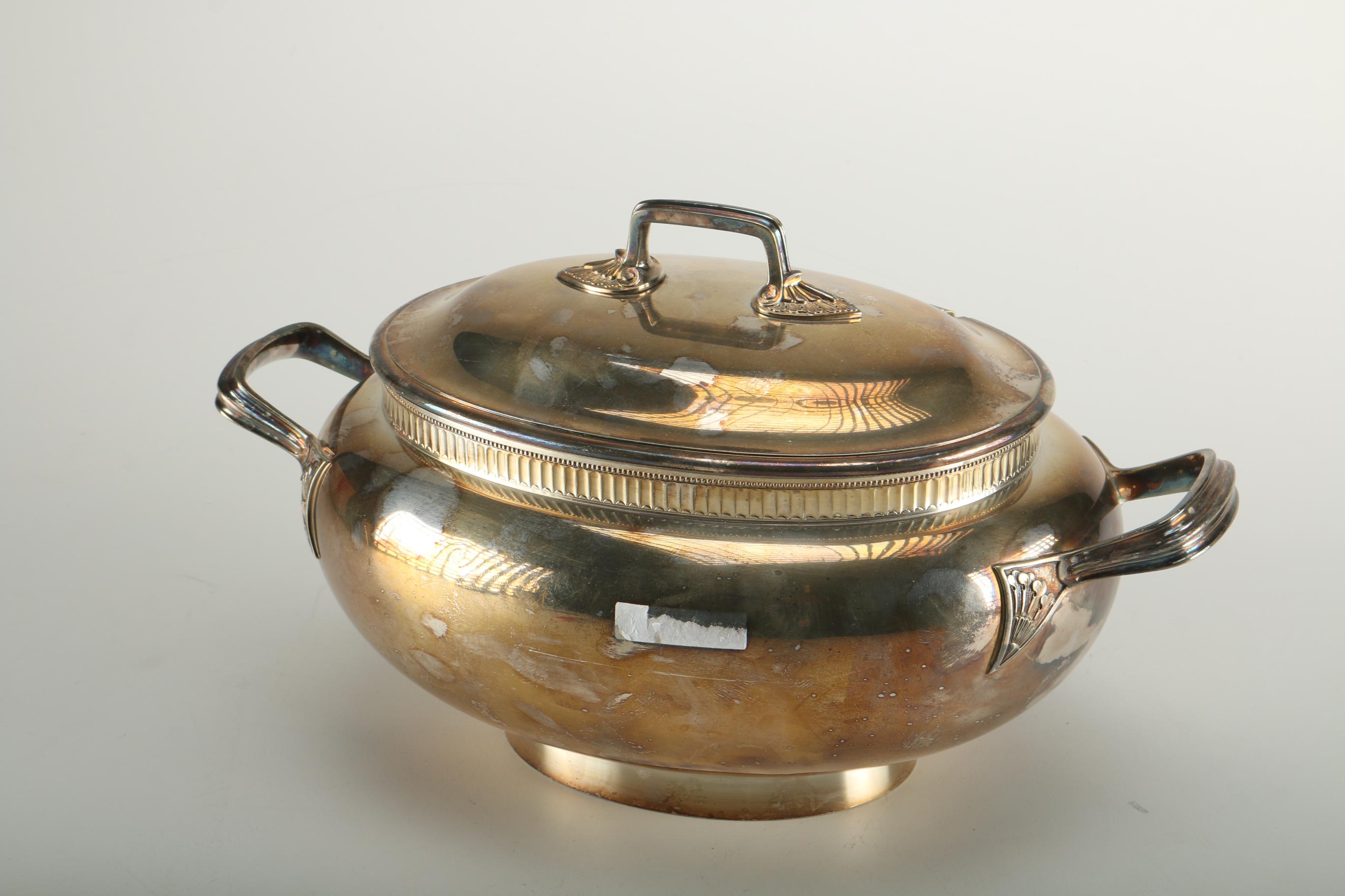 Gorham Co. Silver Soldered Covered Tureen