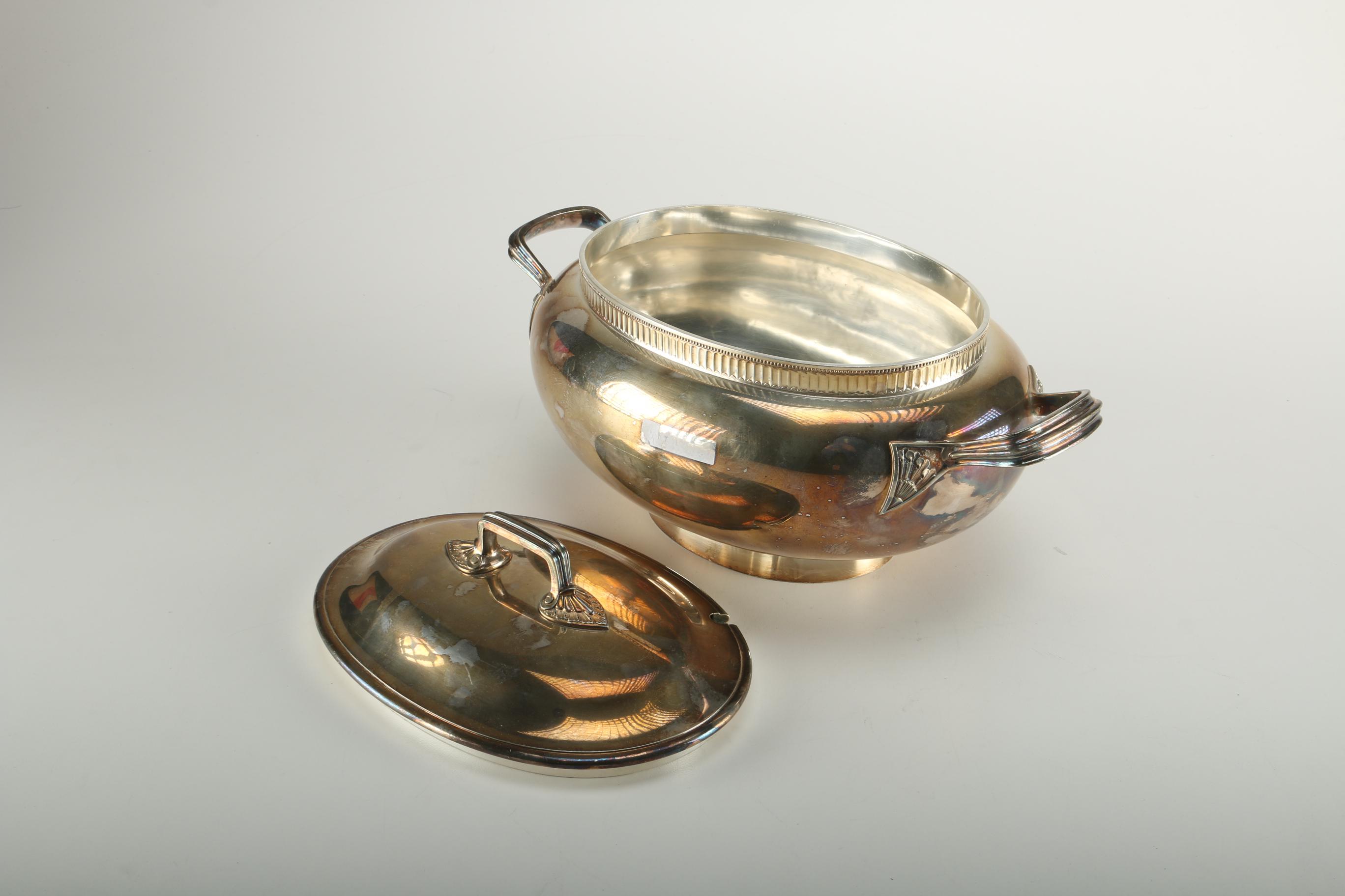 Gorham Co. Silver Soldered Covered Tureen