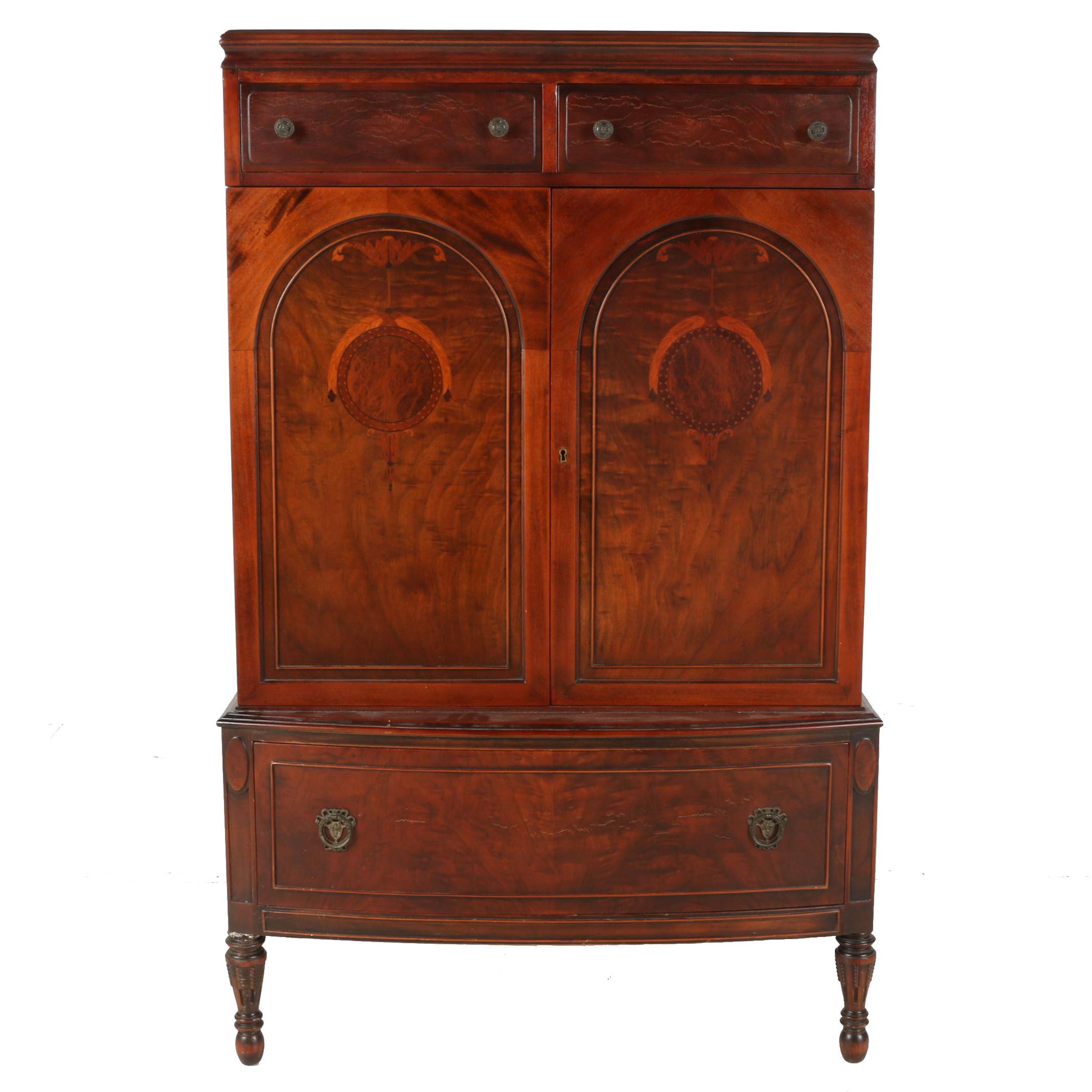 Vintage Georgian Style Mahogany Wardrobe