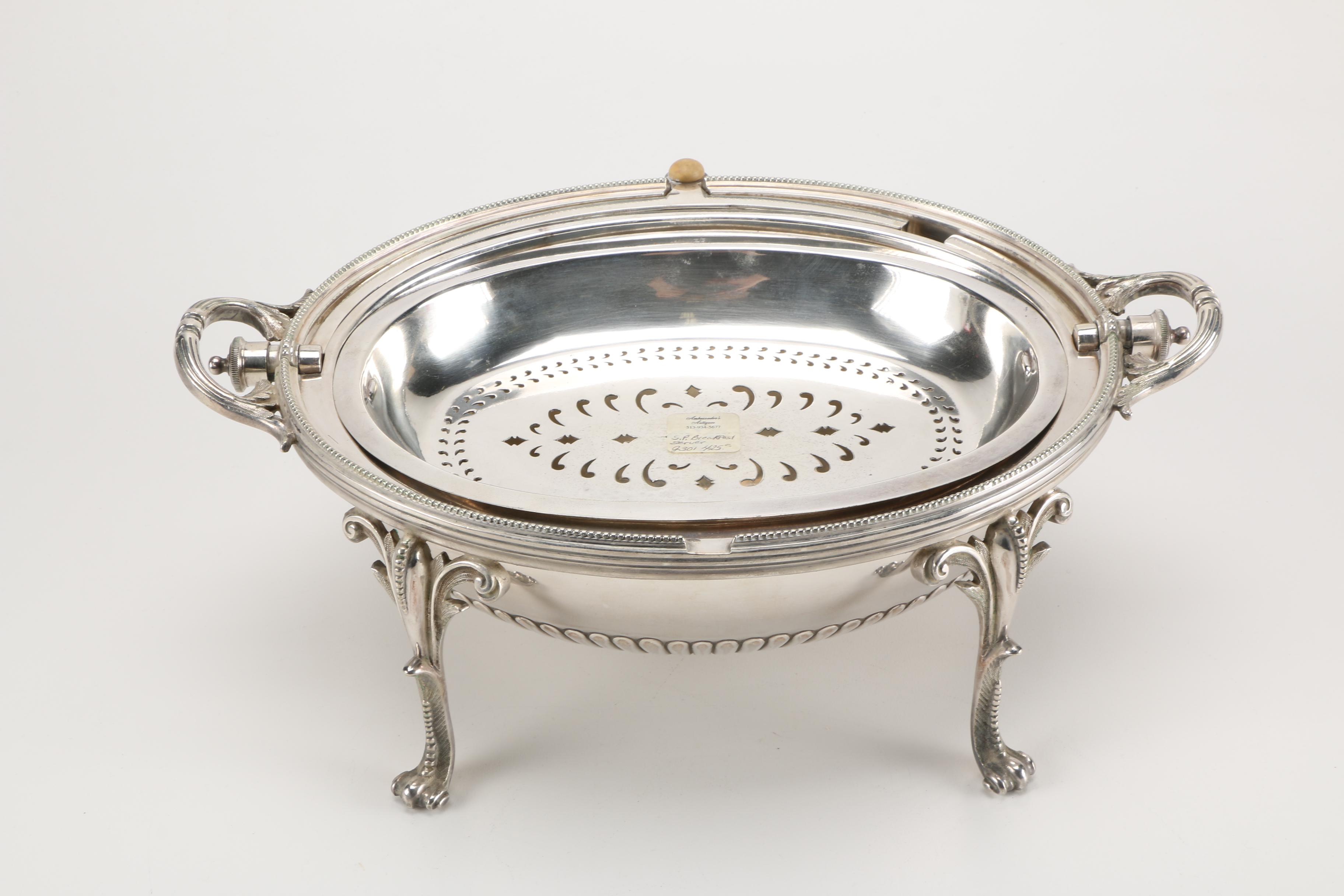 Walker & Hall Silver Plated Dome Top Server