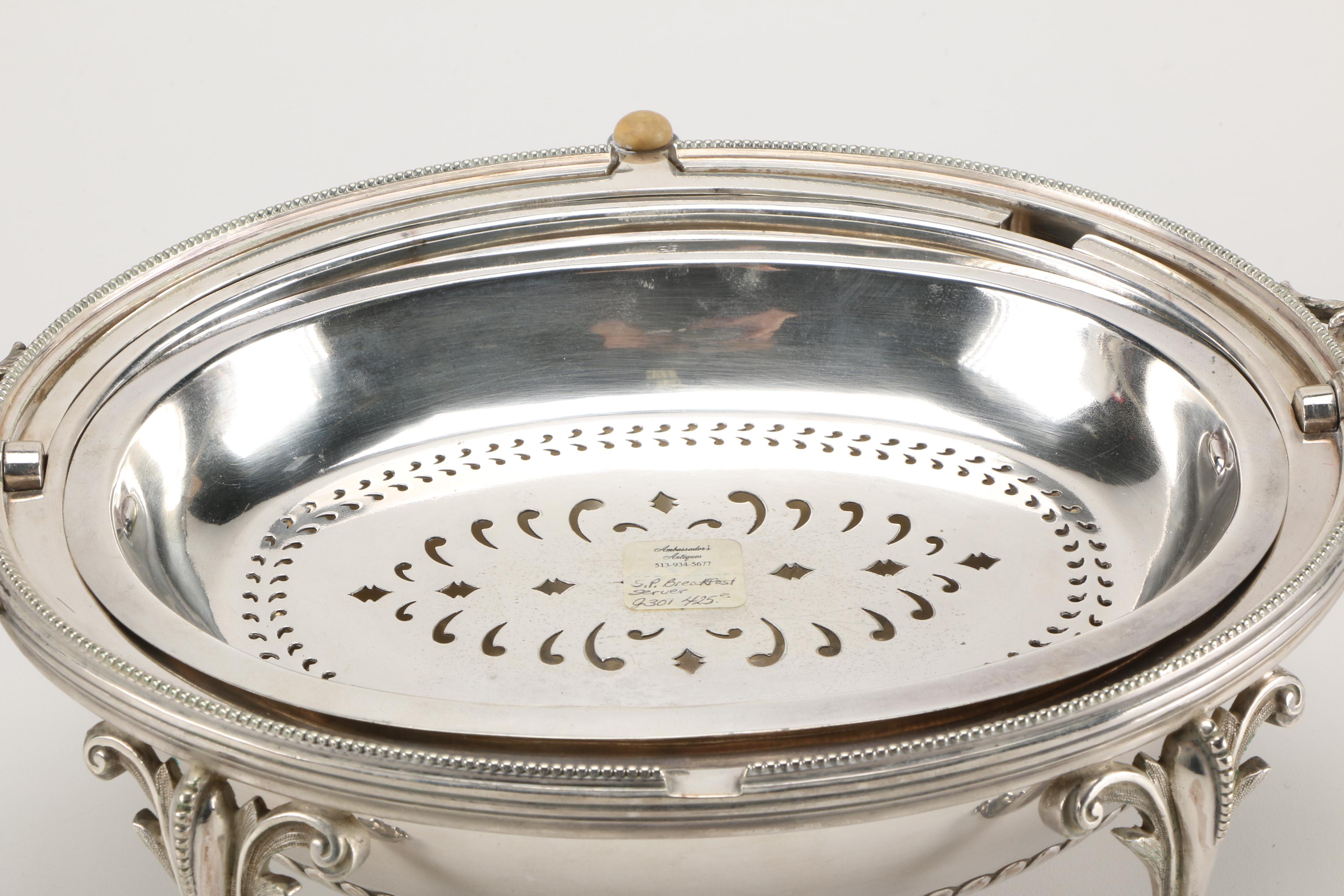 Walker & Hall Silver Plated Dome Top Server