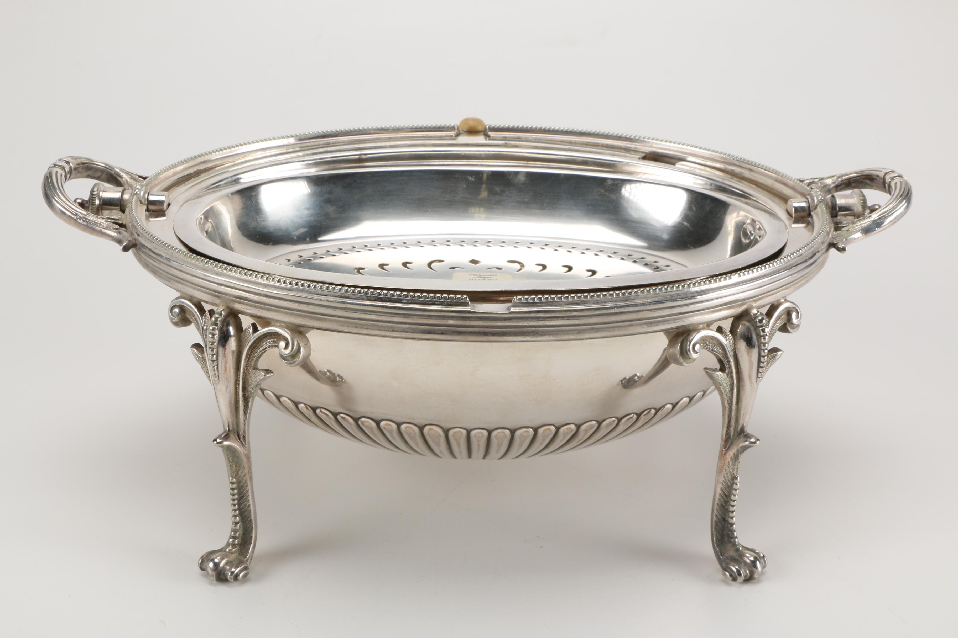 Walker & Hall Silver Plated Dome Top Server