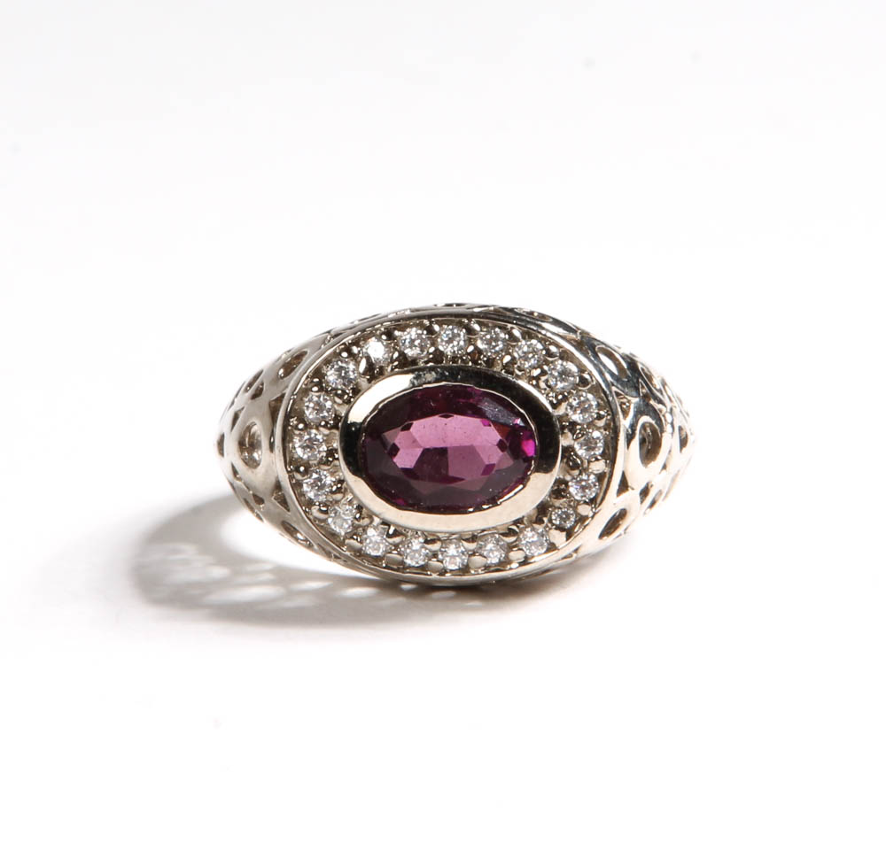 Sterling Silver and Stone Ring