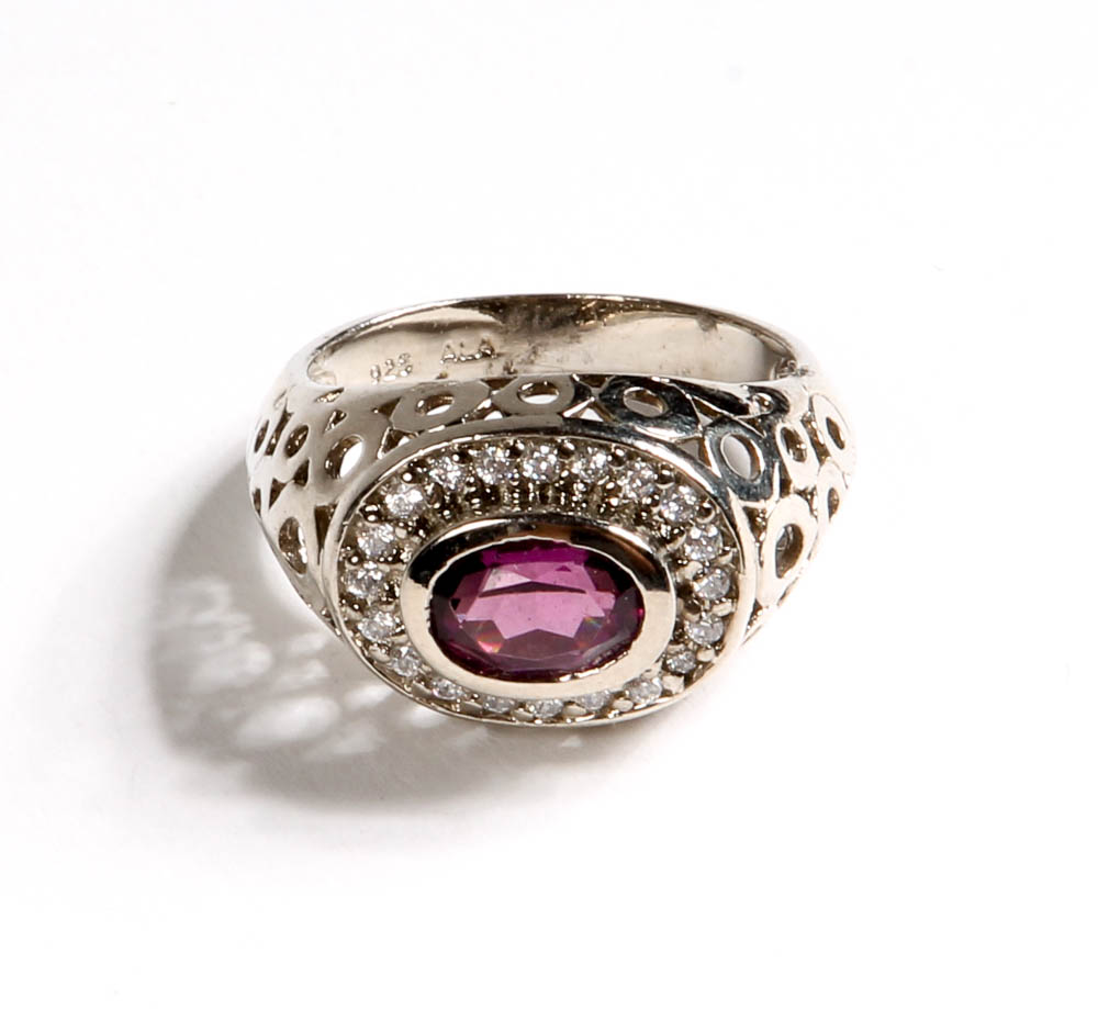 Sterling Silver and Stone Ring