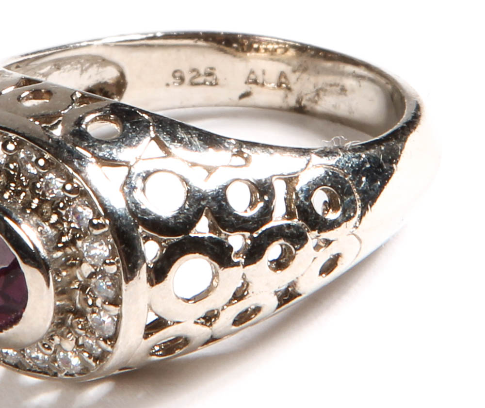 Sterling Silver and Stone Ring