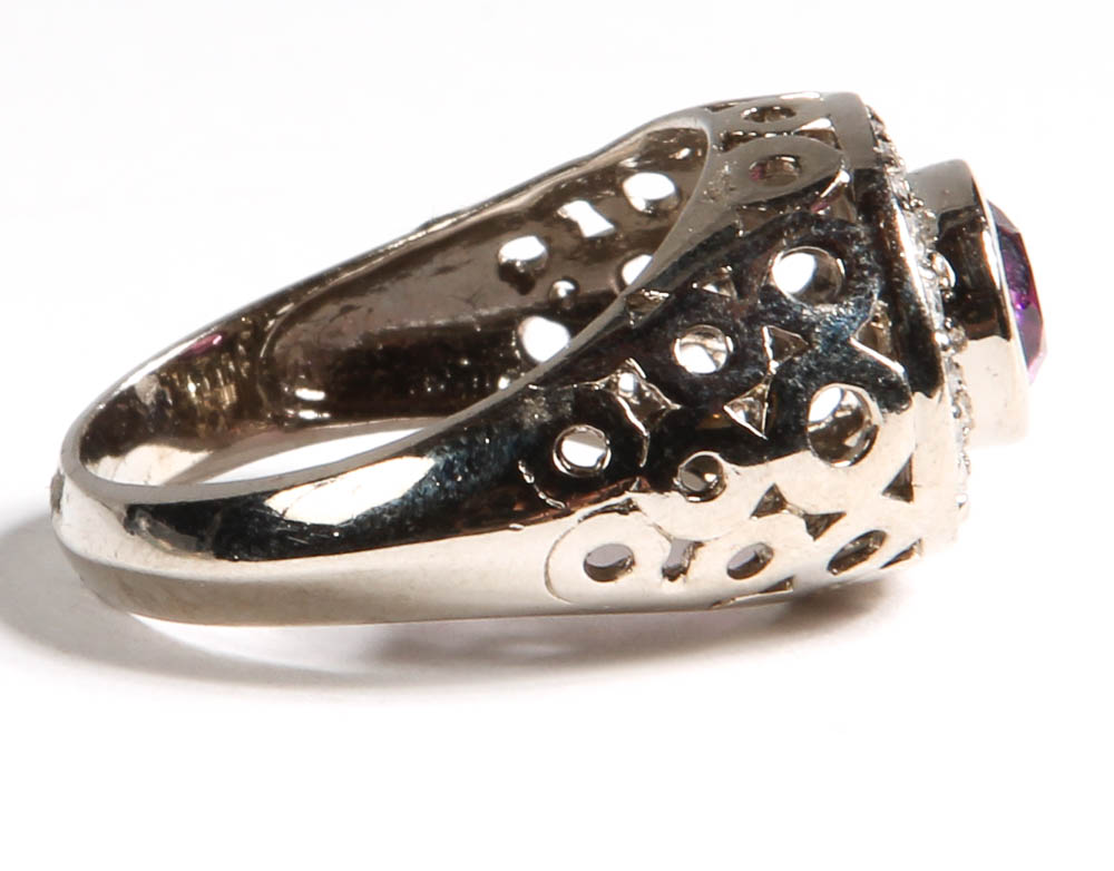 Sterling Silver and Stone Ring
