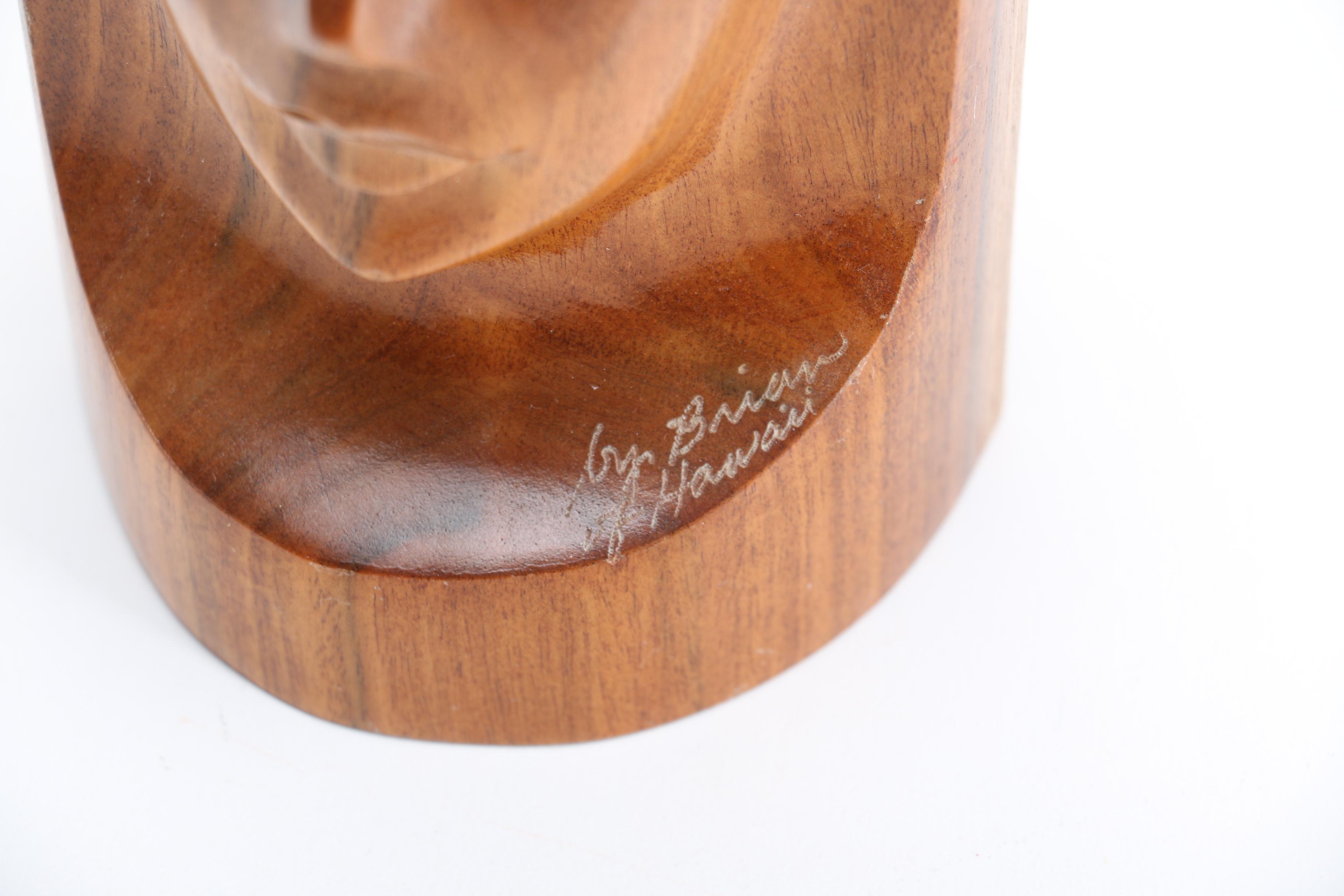 Brian of Hawaii Carved Wooden Statue