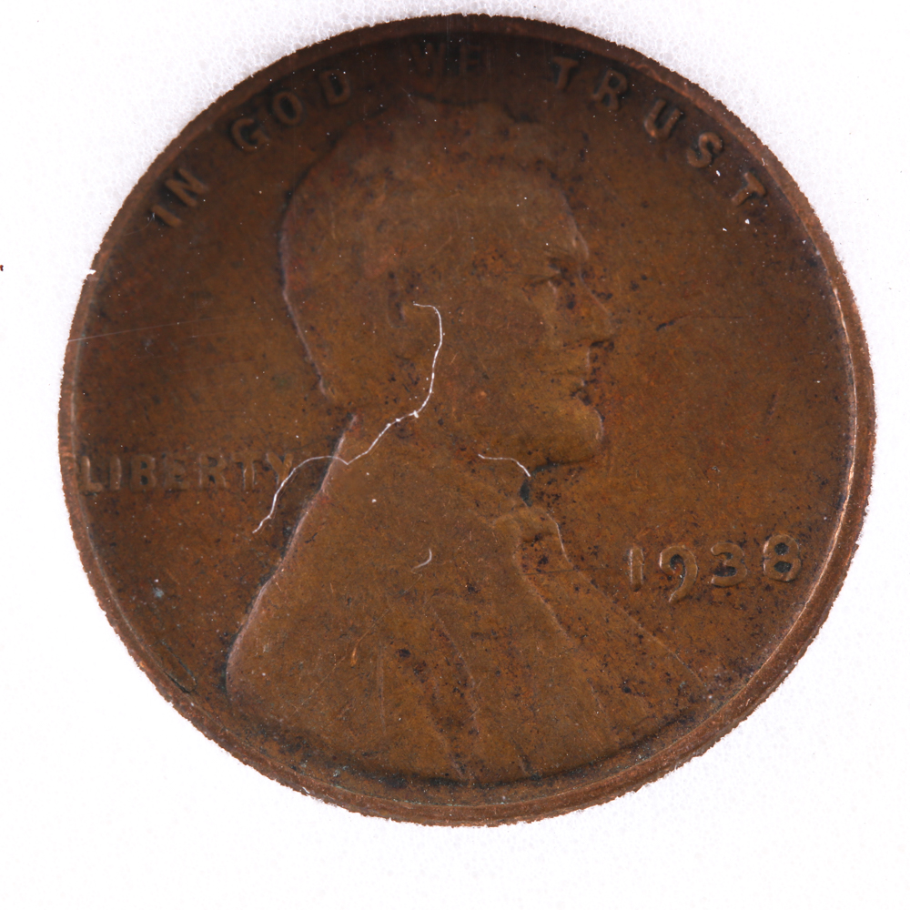 1938 Lincoln Wheat Back Penny