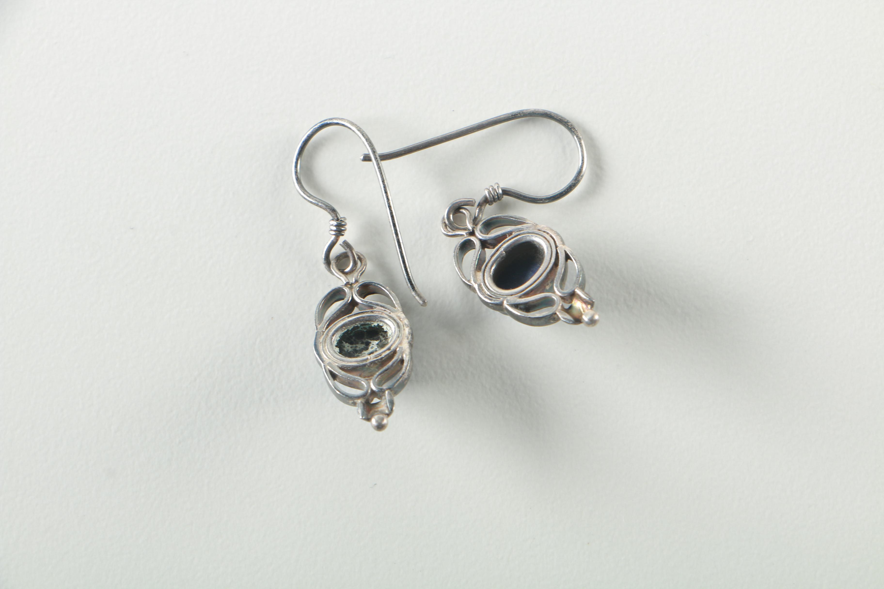 Sterling Silver,  Lapis and Glass Jewelry Selection