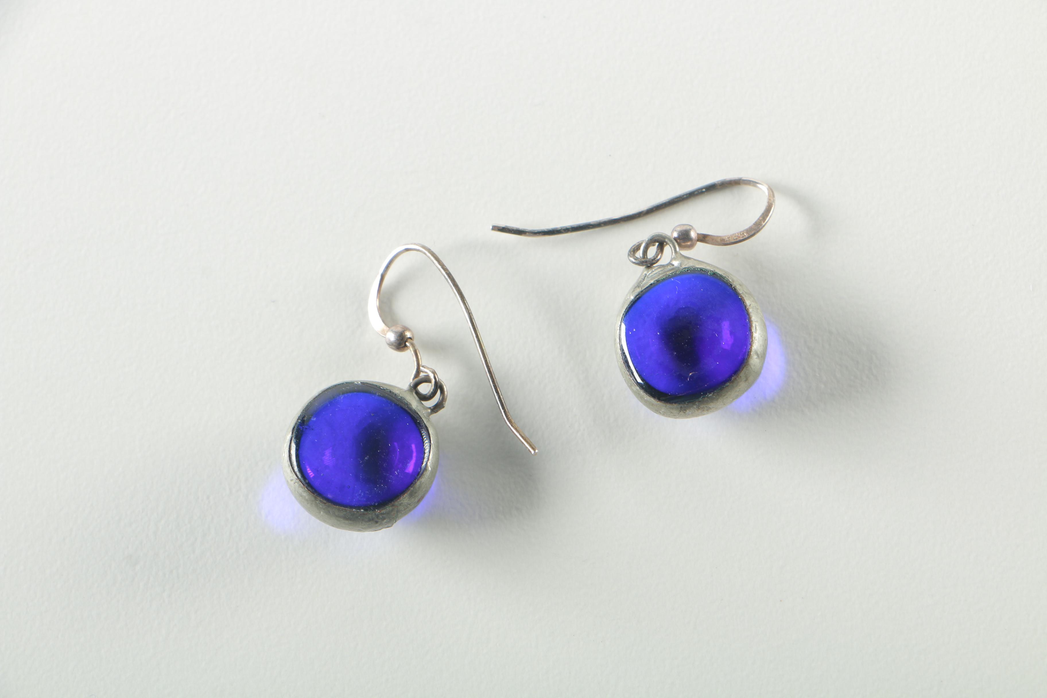 Sterling Silver,  Lapis and Glass Jewelry Selection