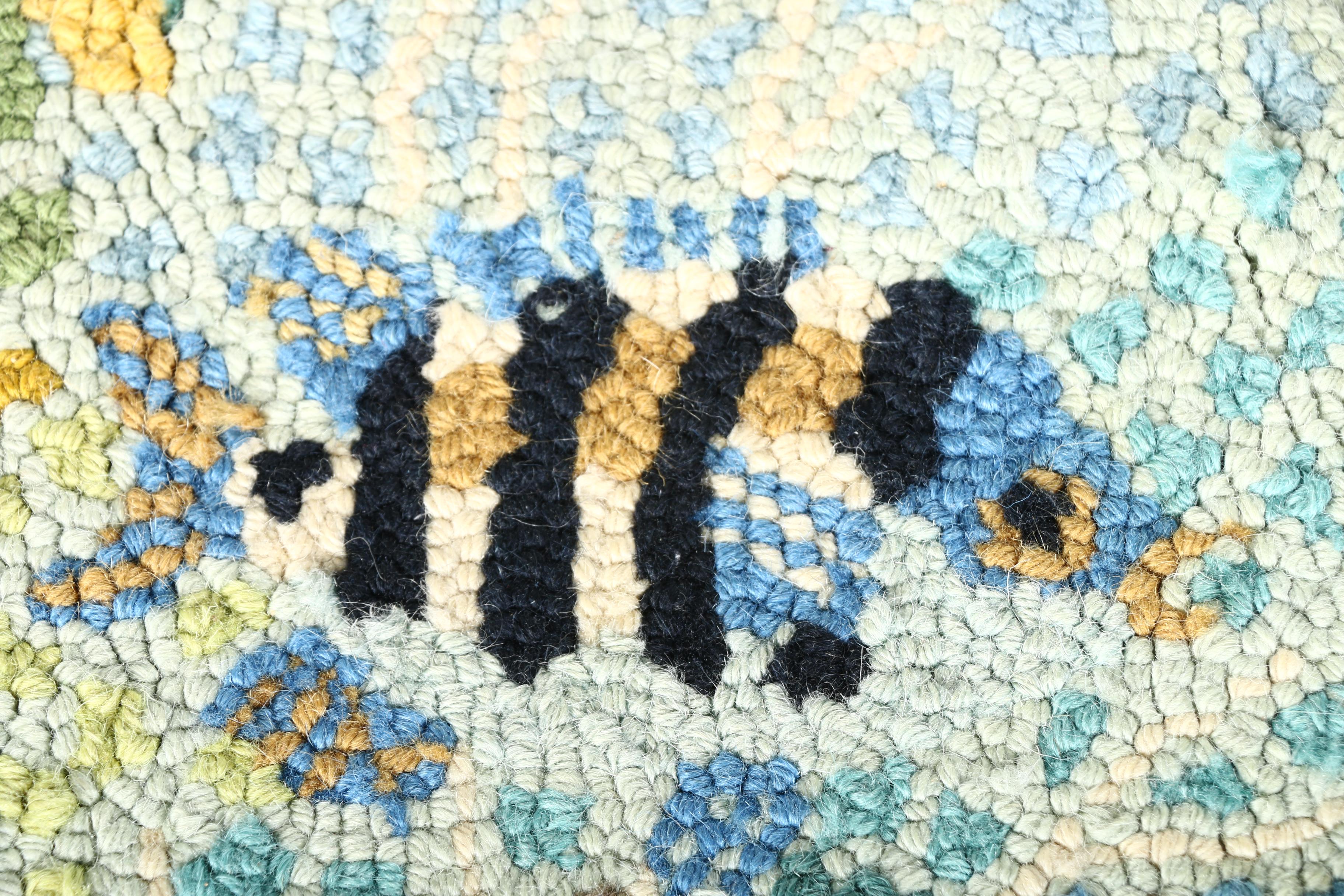 Pair of Claire Murray Hand Hooked Pictorial Rugs