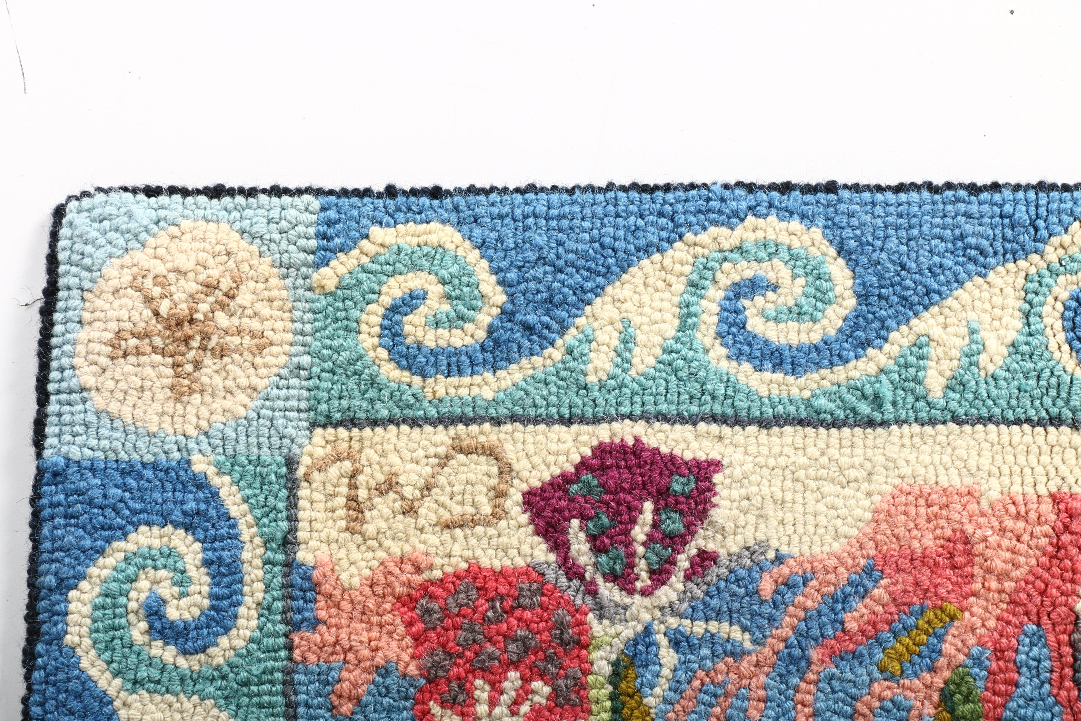 Pair of Claire Murray Hand Hooked Pictorial Rugs