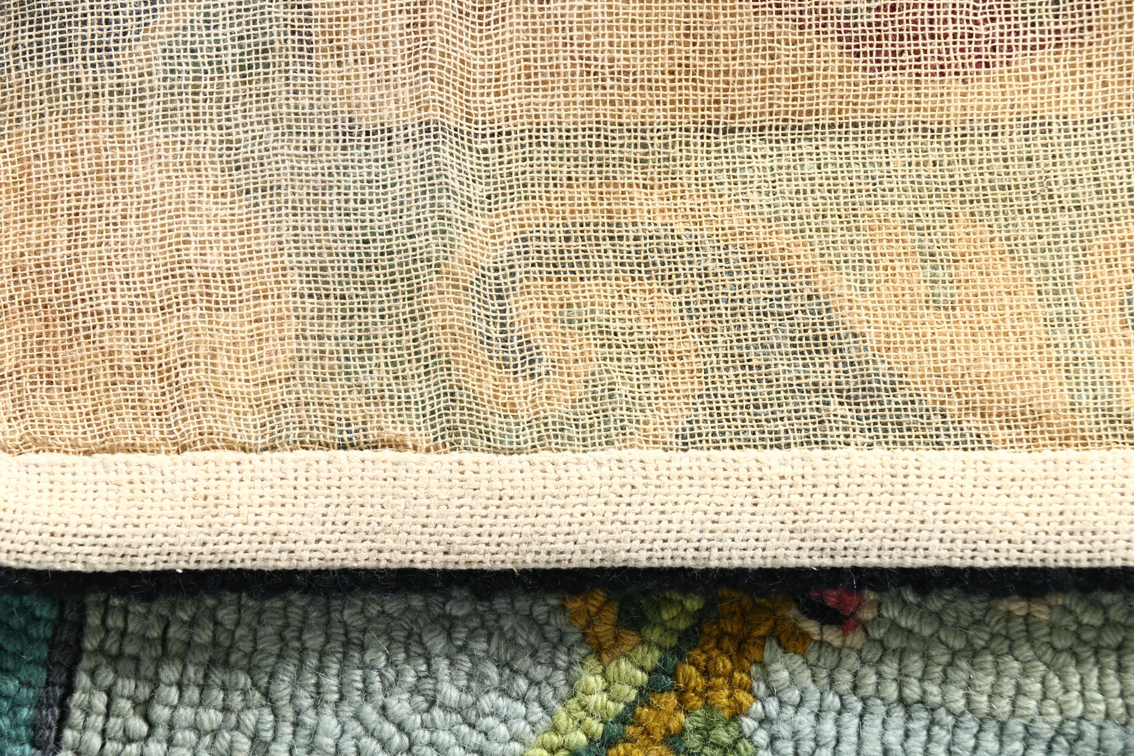 Pair of Claire Murray Hand Hooked Pictorial Rugs