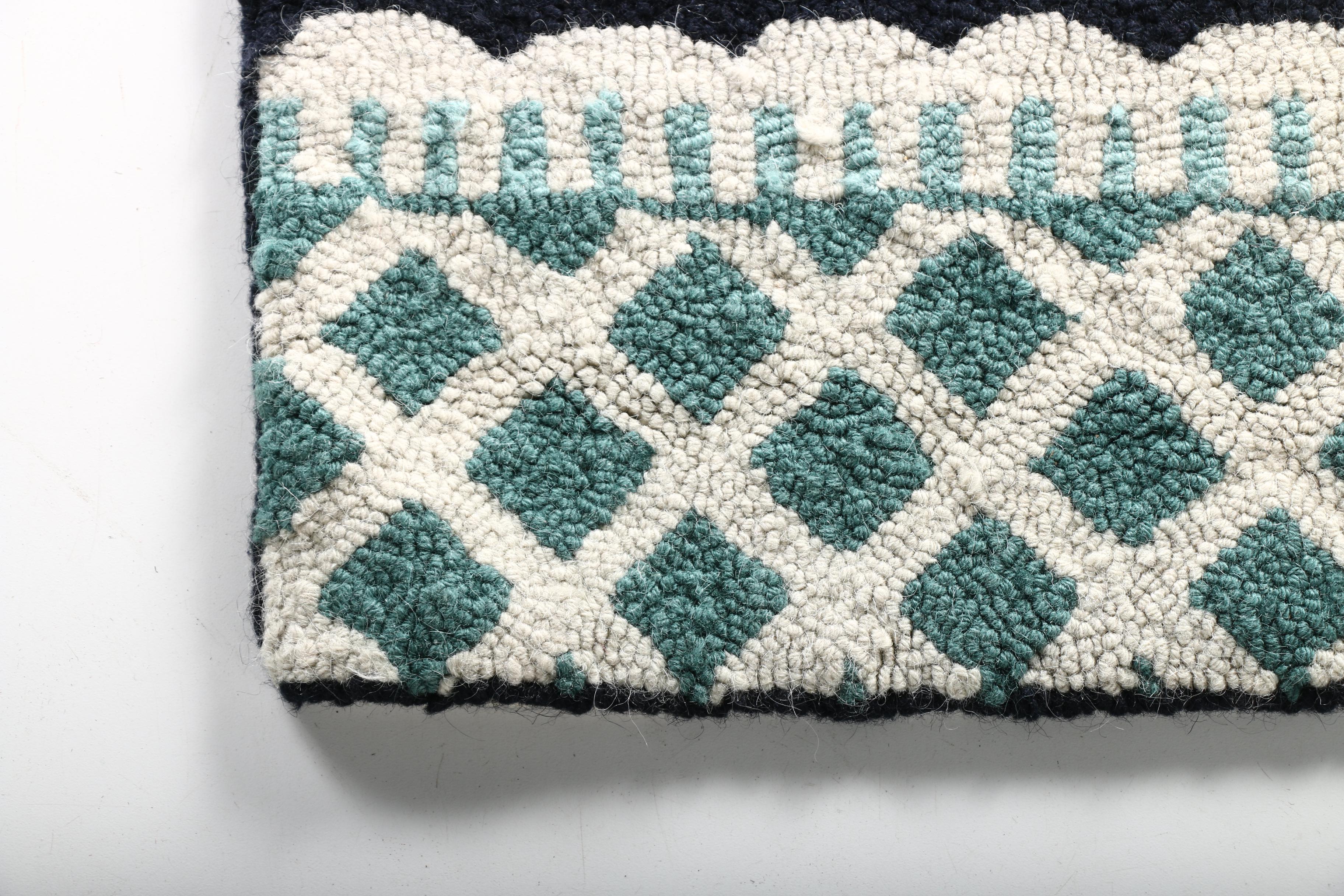 Pair of Claire Murray Hand Hooked Pictorial Rugs