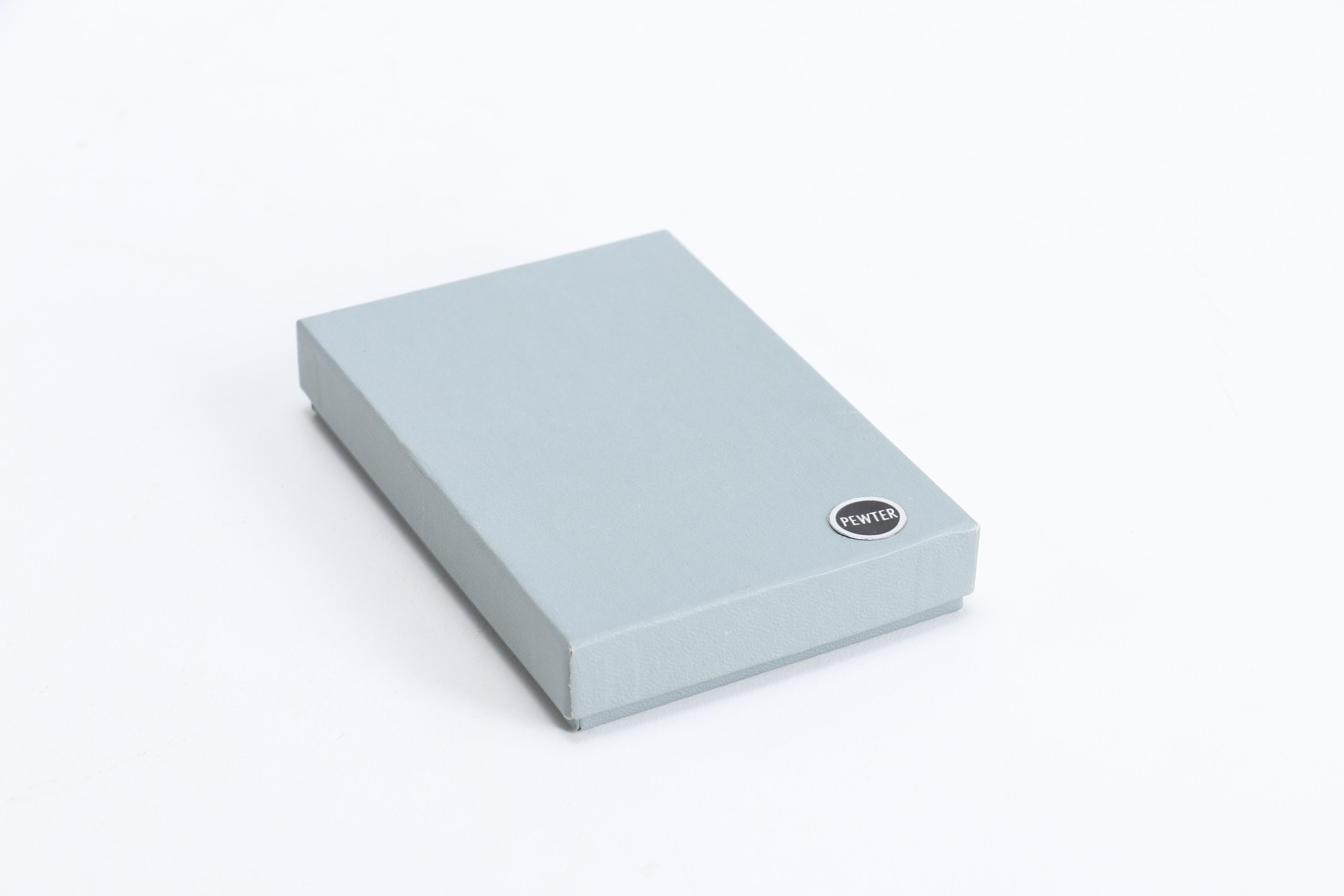 Pewter Pocket Notebook With Kennedy Center for the Performing Arts