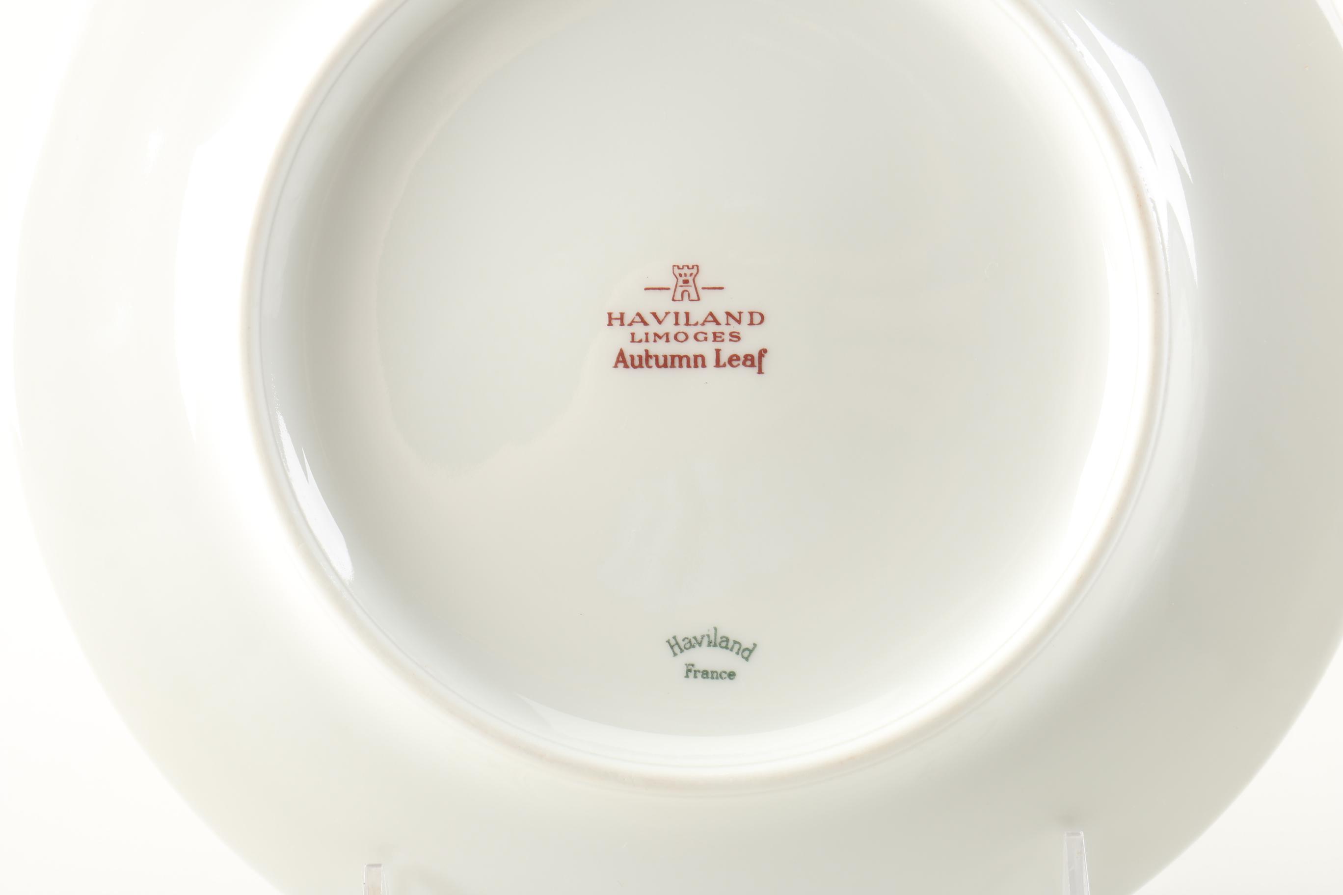 Haviland Limoges Autumn Leaf China Set