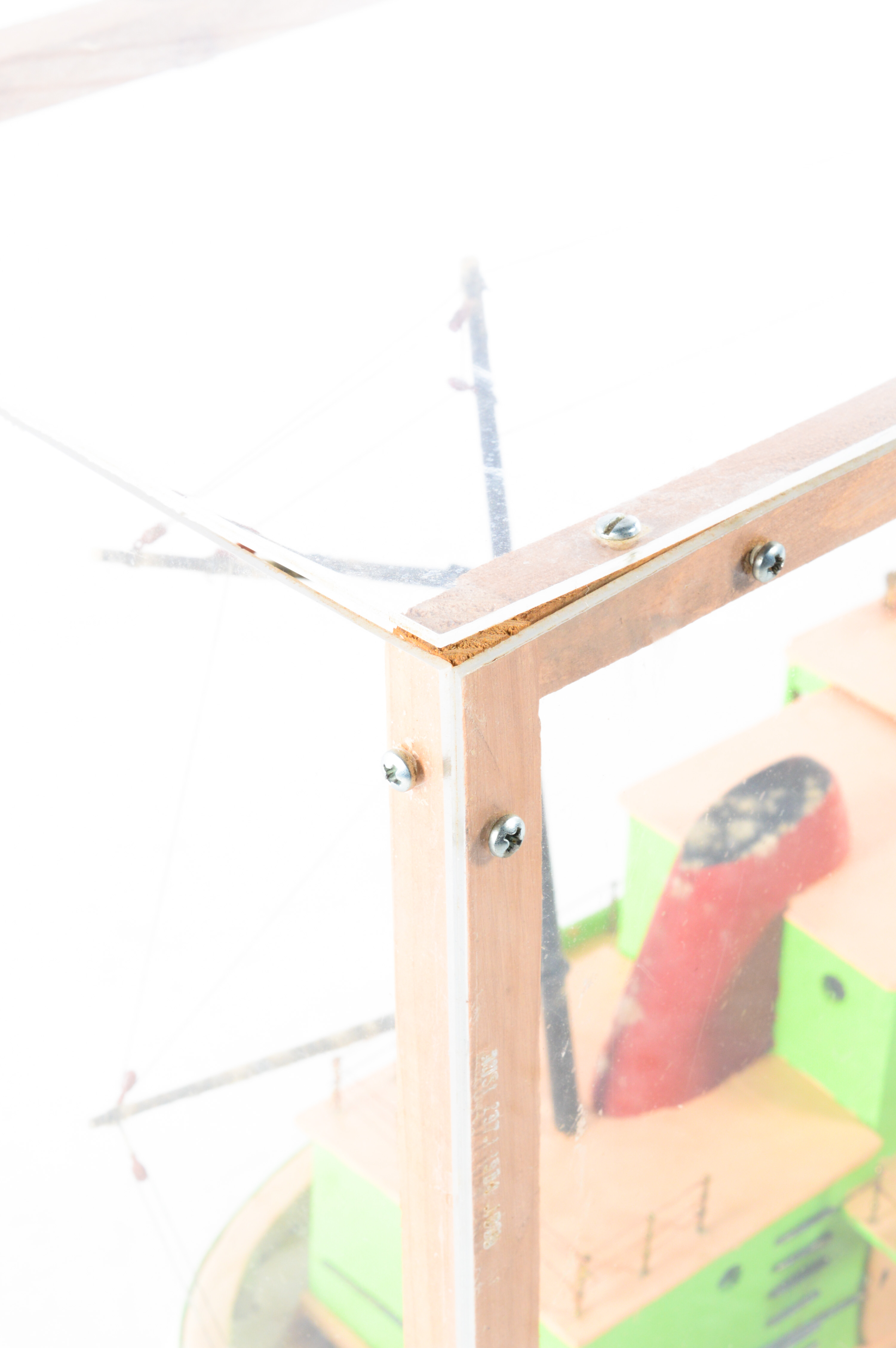 Encased Fishing Boat Model