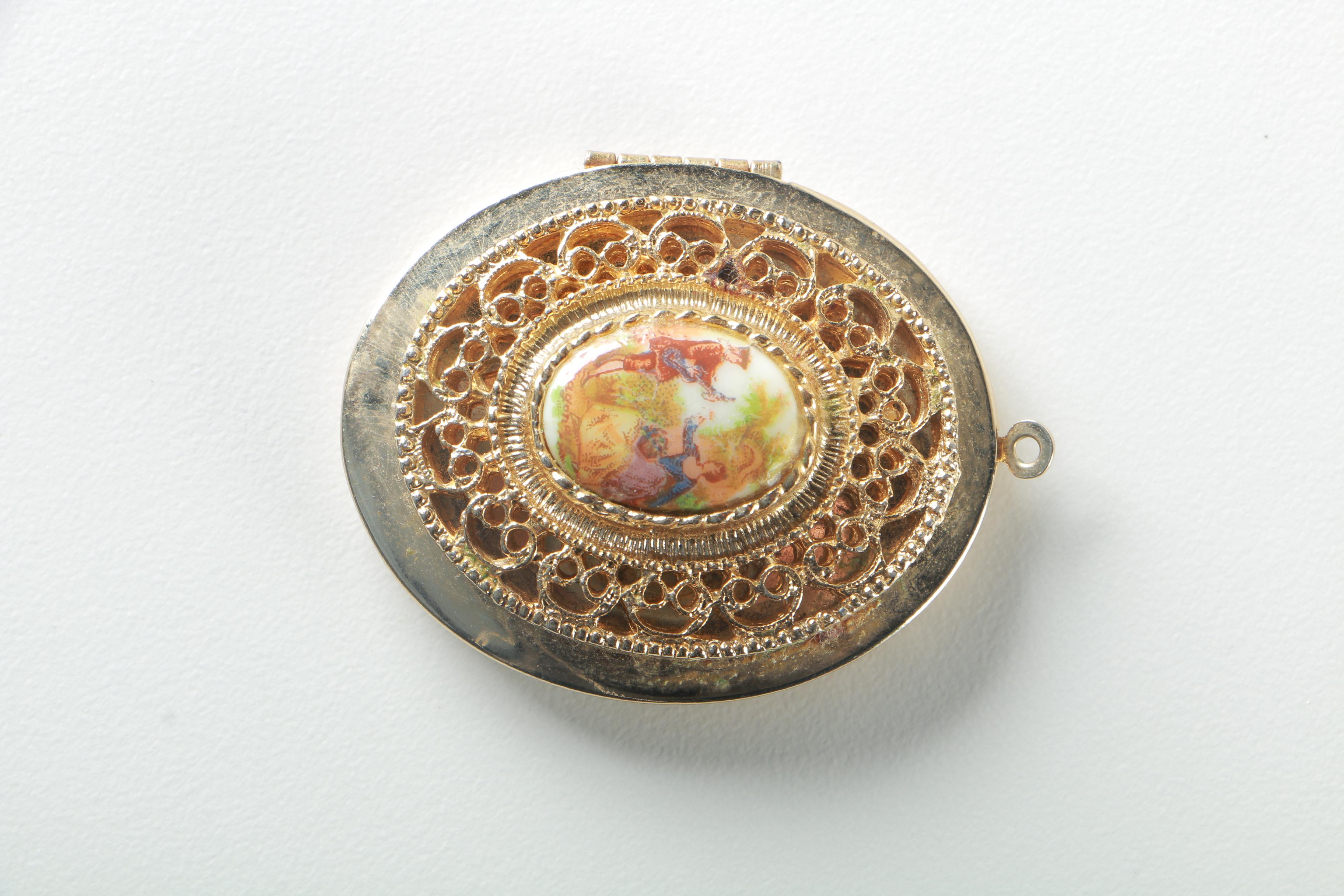 Collection of Gold Tone Lockets