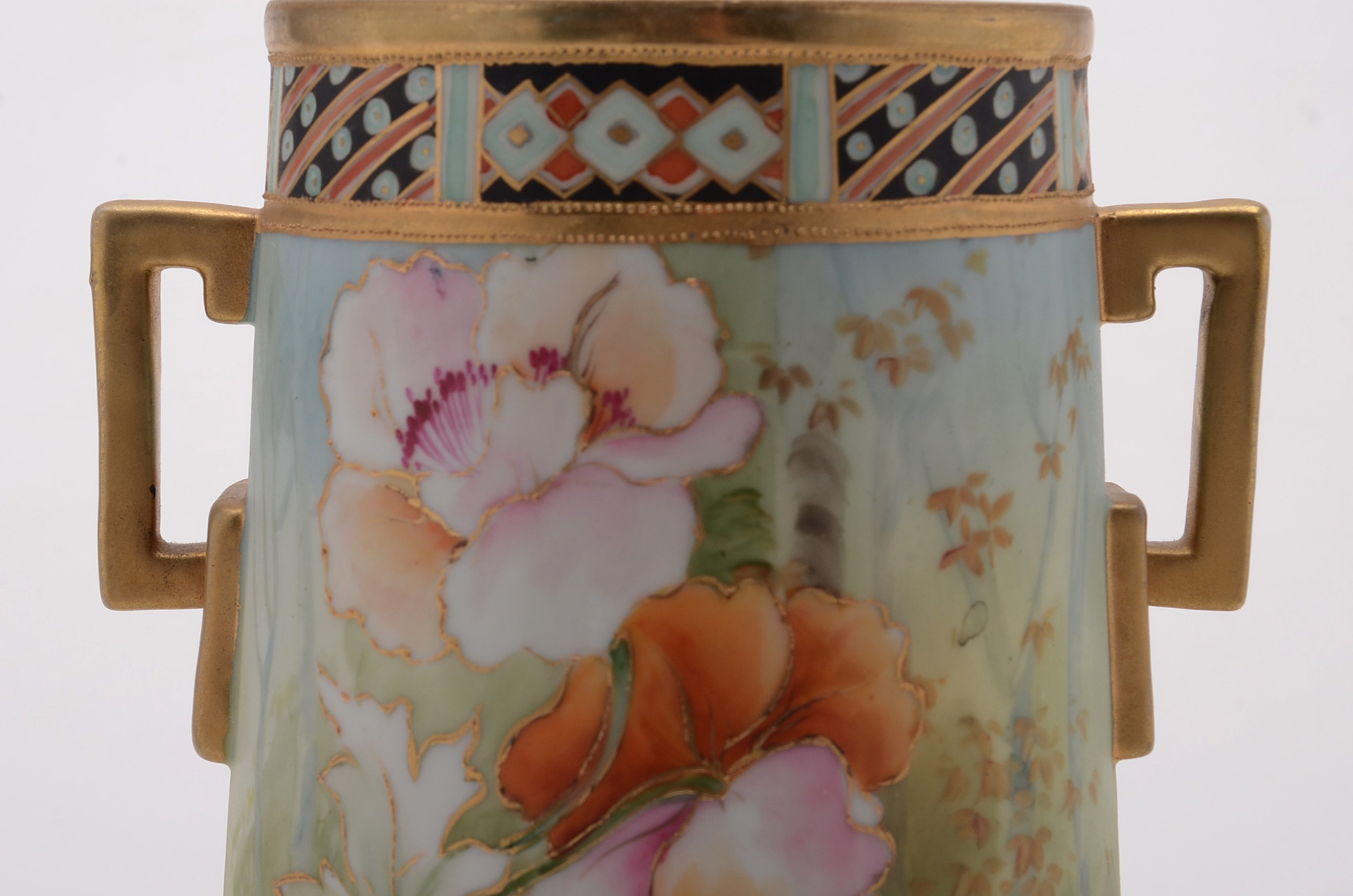 Vintage Hand-Painted Japanese Vase