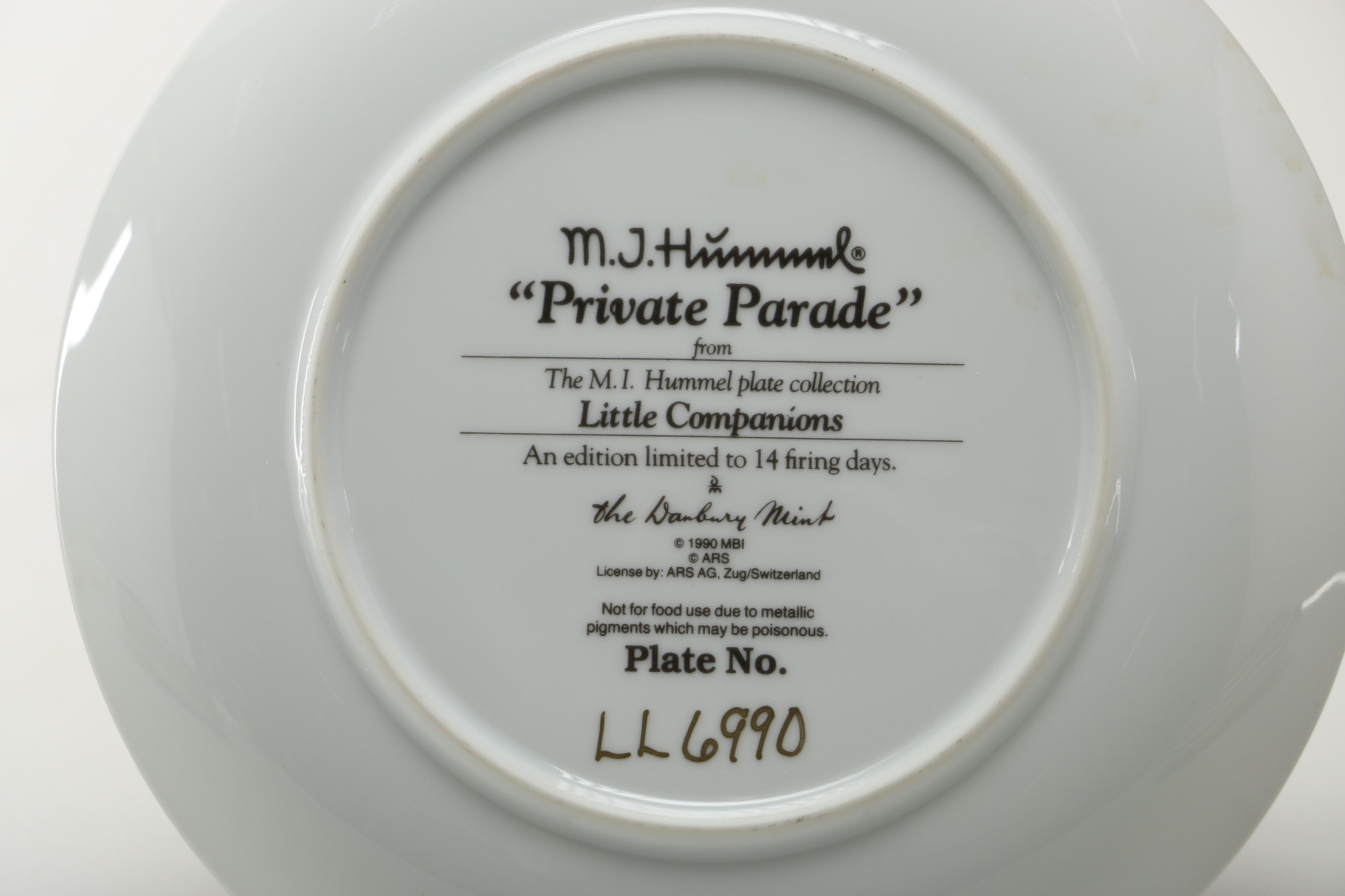 Collection of Hummel Commemorative Plates