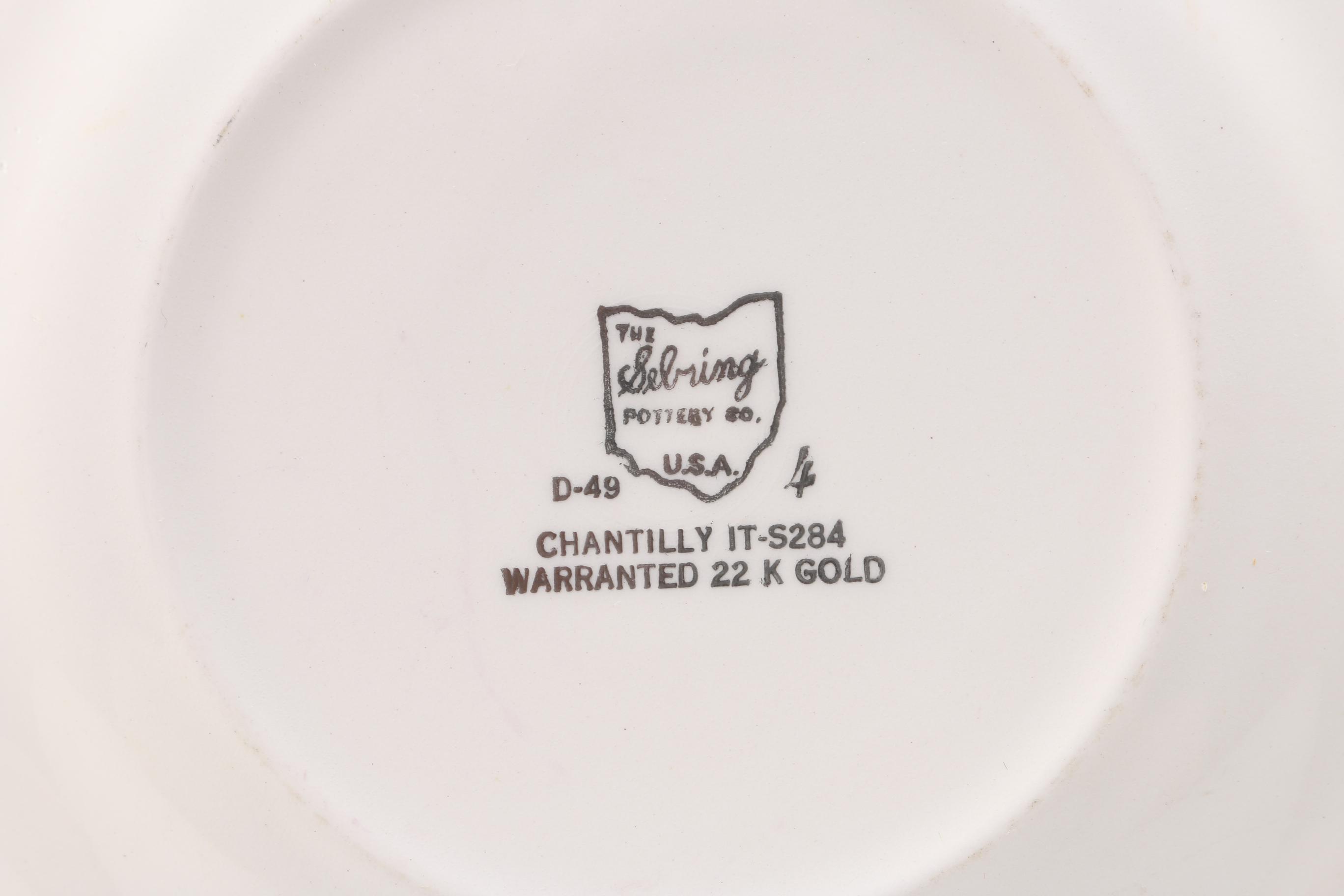 Vintage Plates: Currier & Ives "Four Seasons" and Sebring "Chantilly" Circa 1987 and 1948