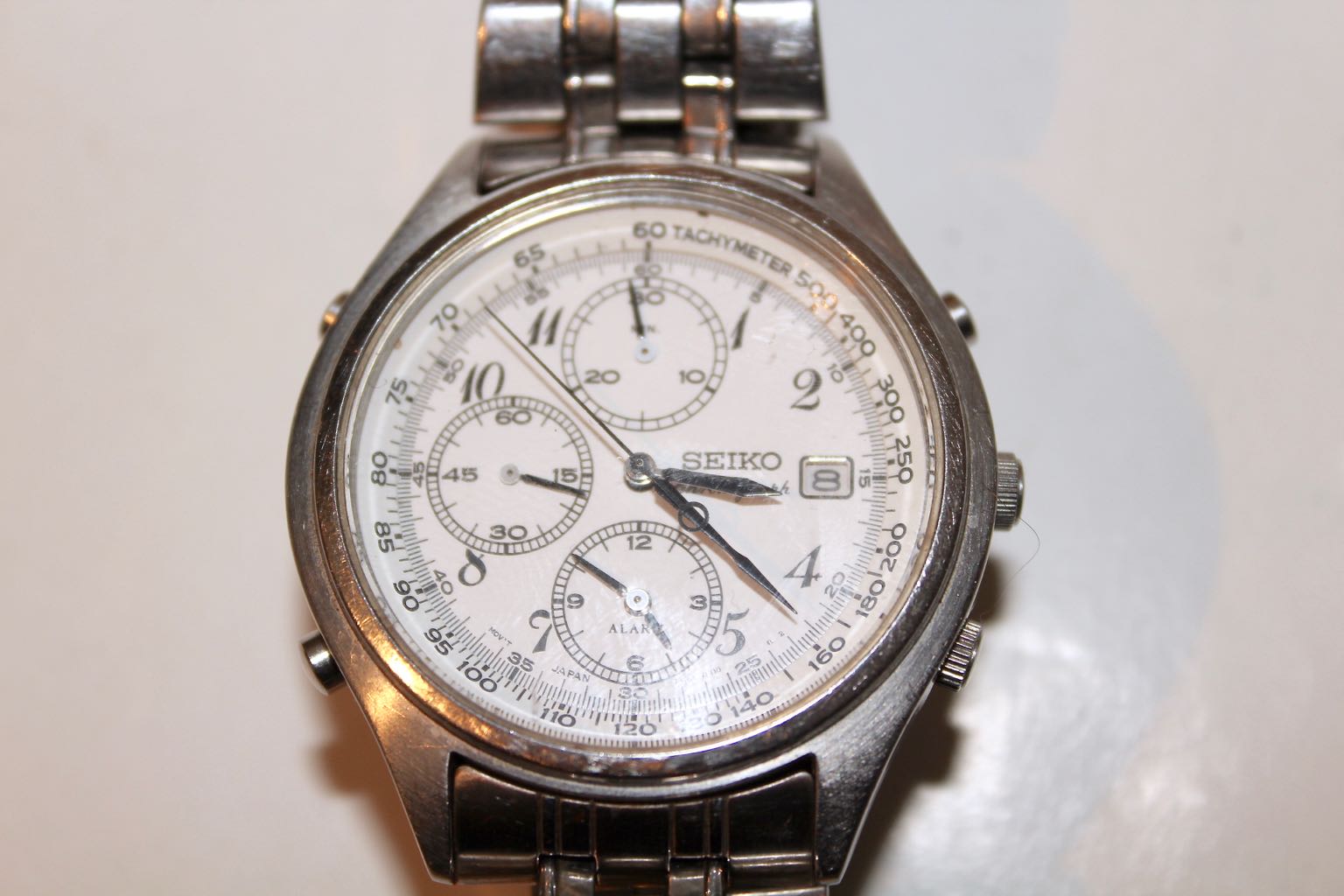 Seiko Chronograph 7T32 Analogue Quartz Watch