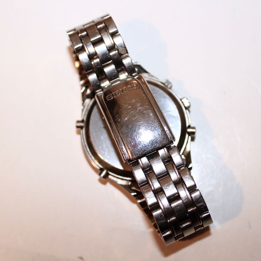 Seiko Chronograph 7T32 Analogue Quartz Watch