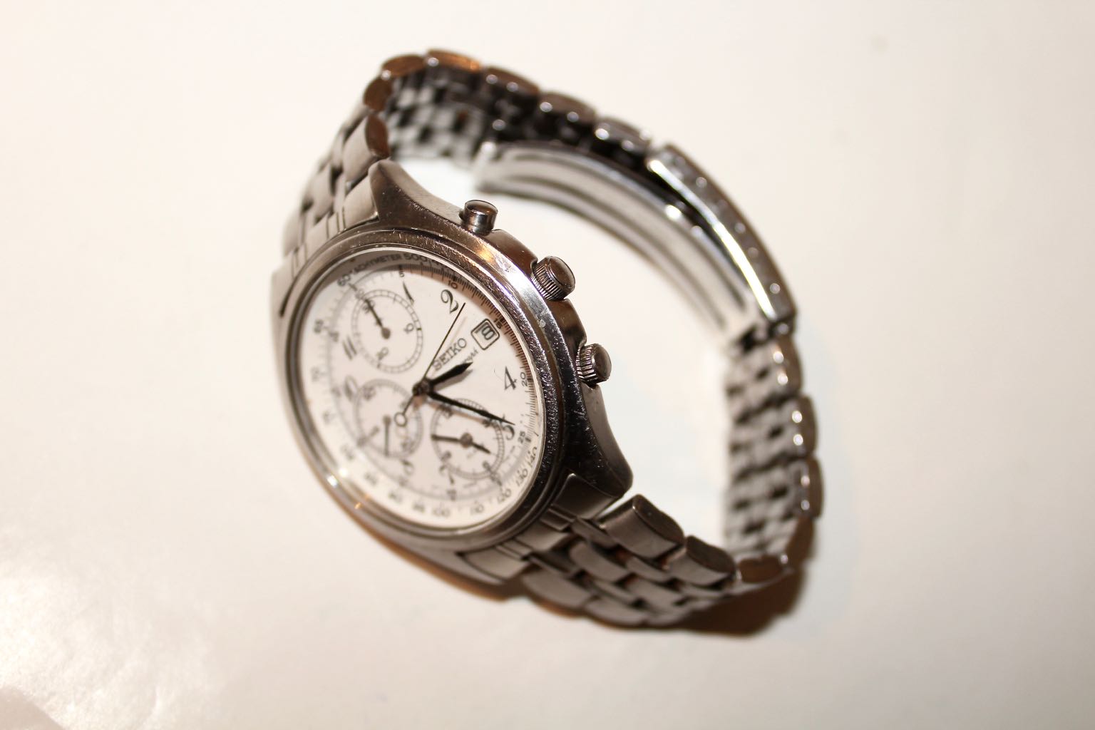 Seiko Chronograph 7T32 Analogue Quartz Watch