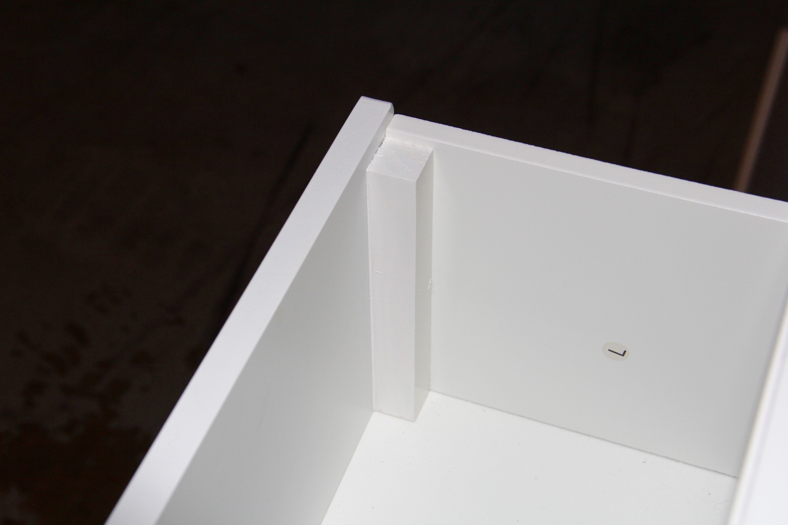 Contemporary Louvered Storage Cabinet