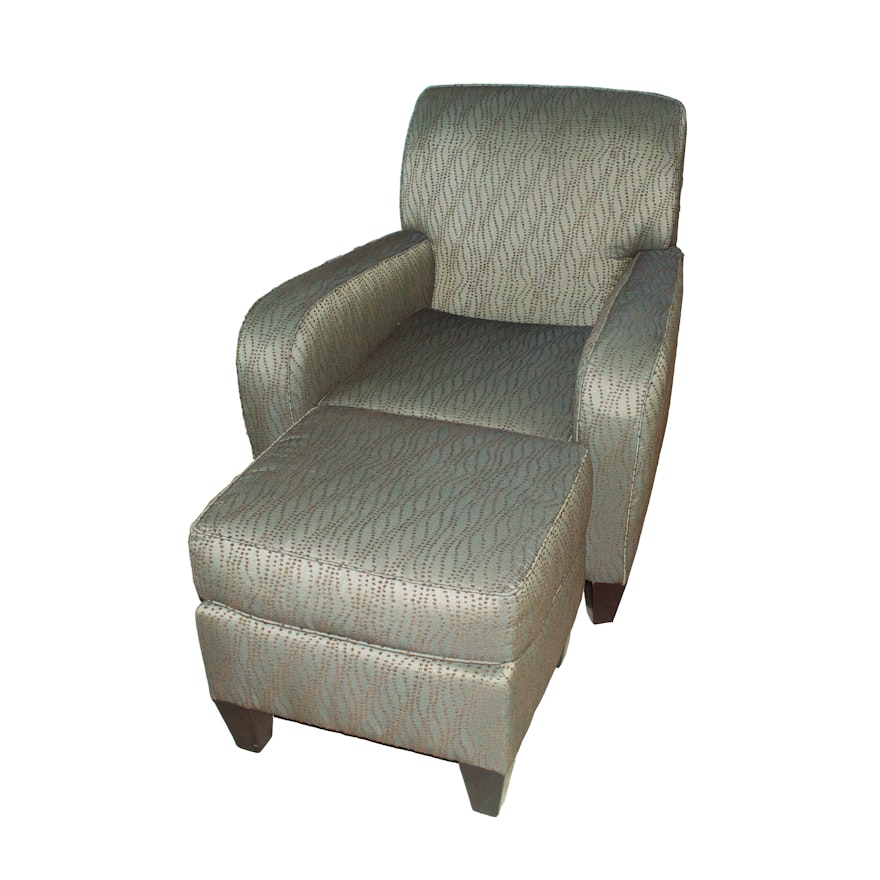 Contemporary Club Chair With Ottoman by Bauhaus