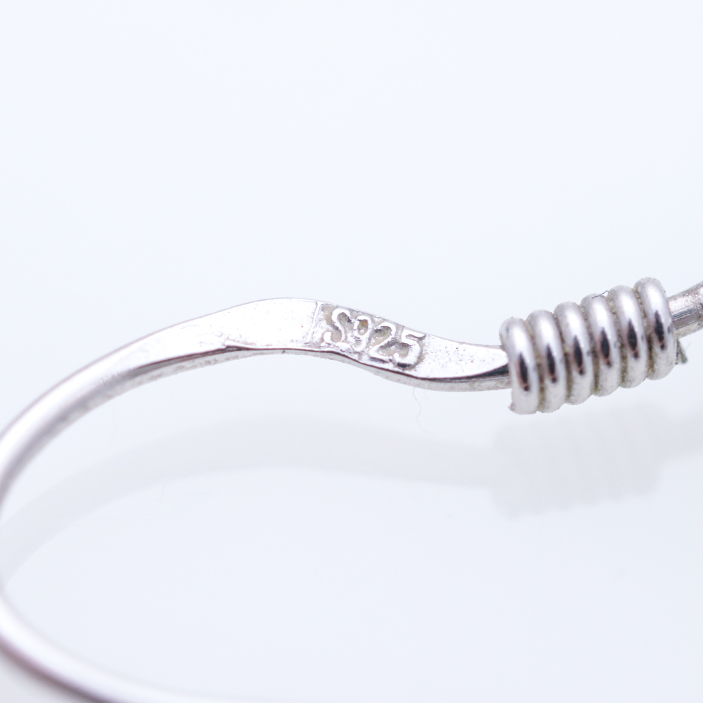 Sterling Silver Synthetic Turquoise and Cubic Zirconia Ring and Earrings