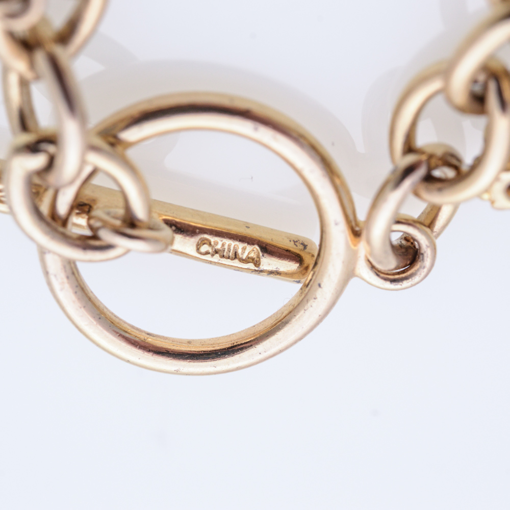 Gold Plated Sterling Silver Cross Charm Bracelet and Pendant