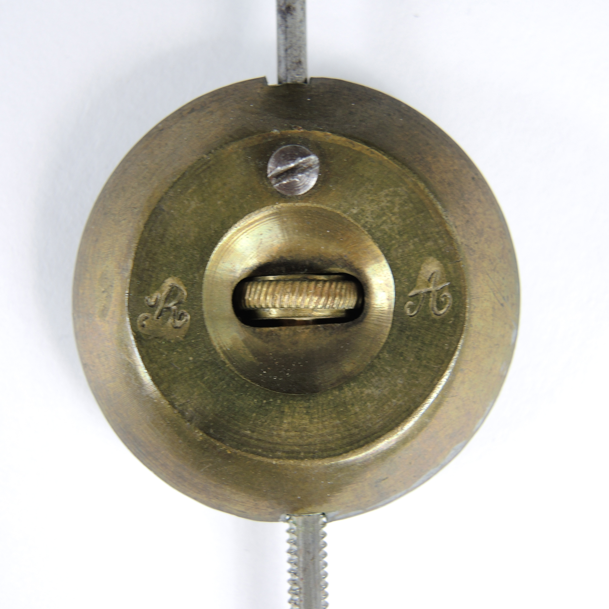 Antique Black Marble Stone Inlay Mantel Clock