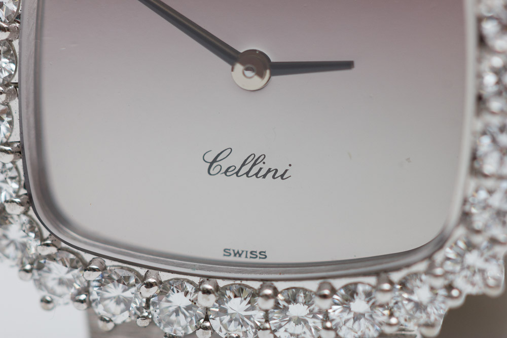 Vintage Rolex Cellini 18K Gold Diamond Watch