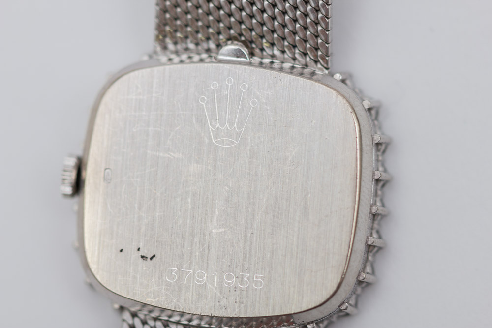 Vintage Rolex Cellini 18K Gold Diamond Watch