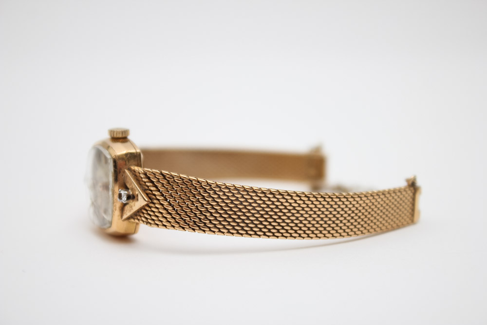 Vintage 18K Gold Sarcar Watch with Diamonds