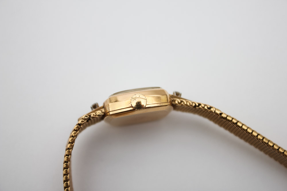 Vintage 18K Gold Sarcar Watch with Diamonds