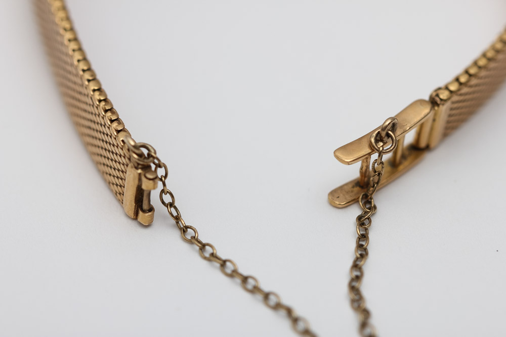 Vintage 18K Gold Sarcar Watch with Diamonds