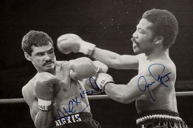 Arguello and Pryor Signed Boxing Photo