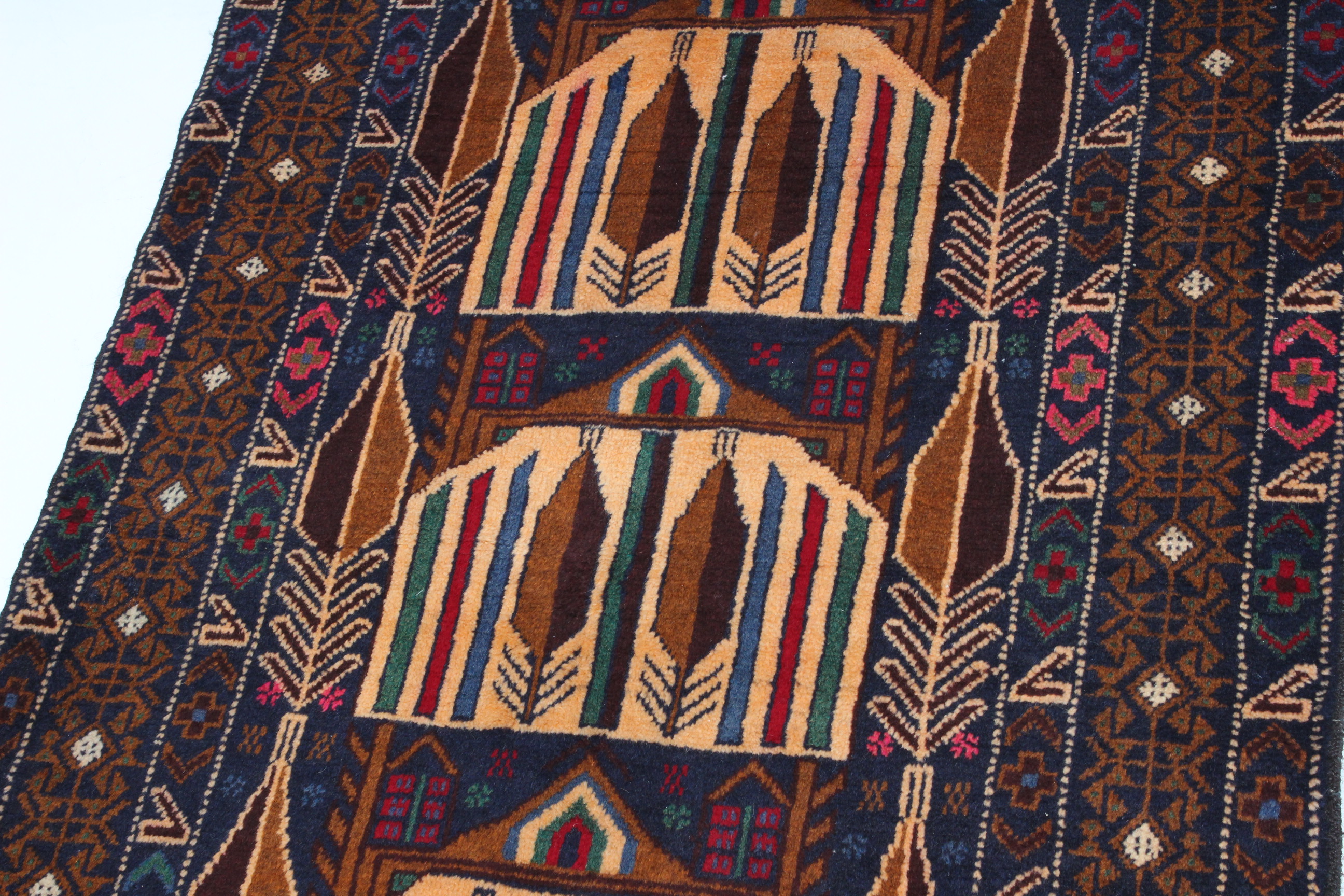 Handwoven Afghani Baluch "Tree of Life" Rug