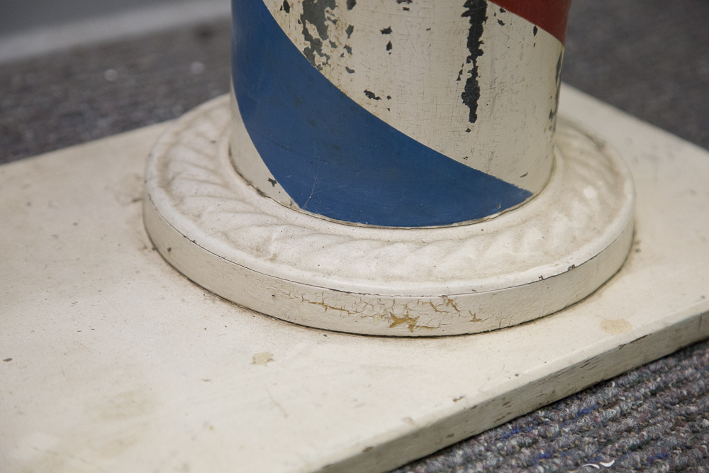 Vintage Handmade Eddie's Barber Shop Window SIgn